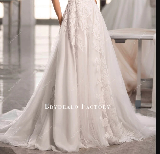 Private Label Custom Lace A-line Overskirt