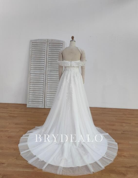 Private Label Off-shoulder A-line Bridal Dress 2004240658