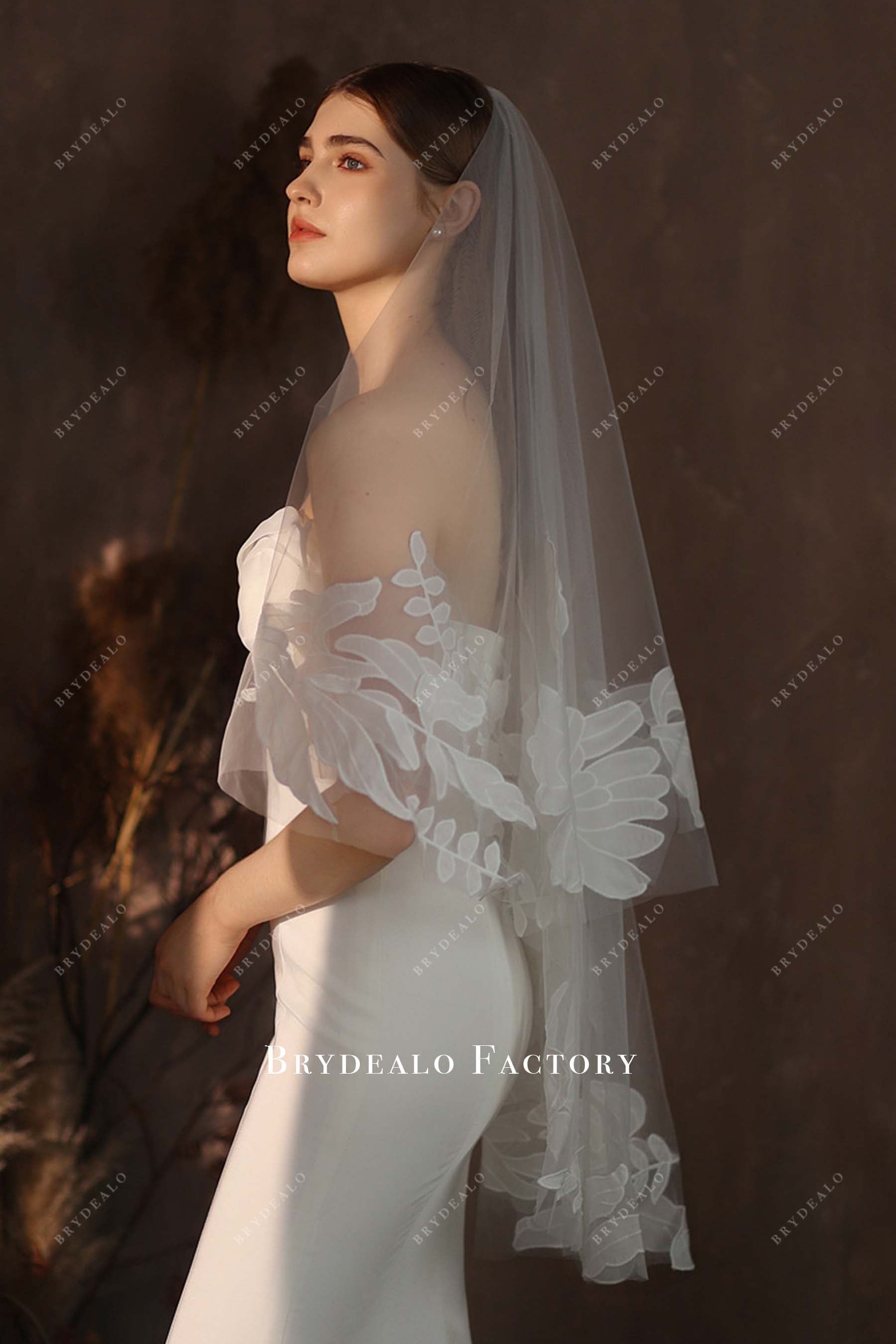 ballet length bridal veil