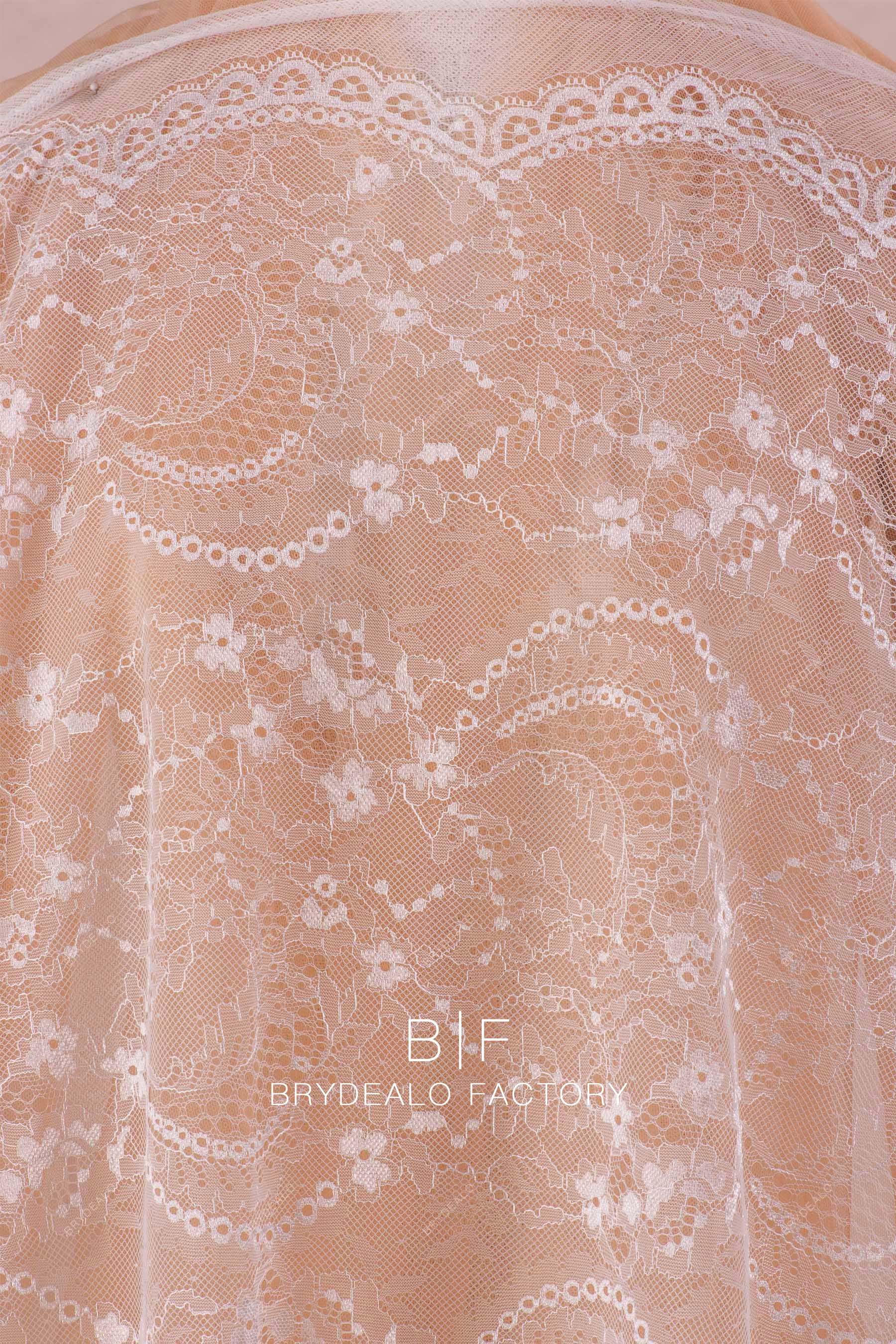 Chantilly lace fabric