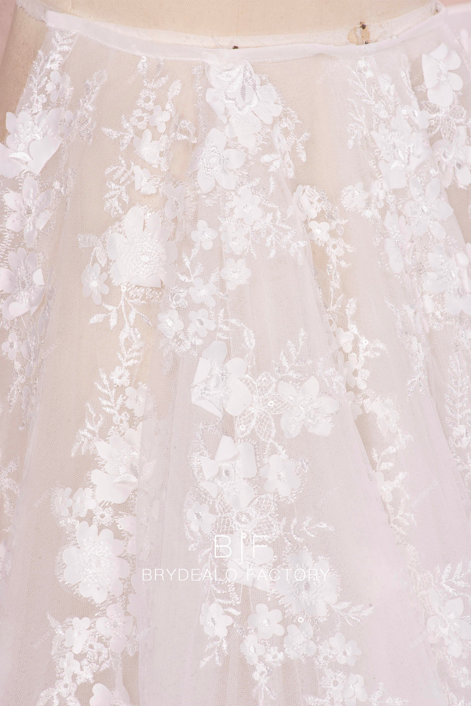 pearl flower overskirt