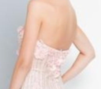 Private Label Custom Pink Lace Strapless Mermaid Wedding Dress