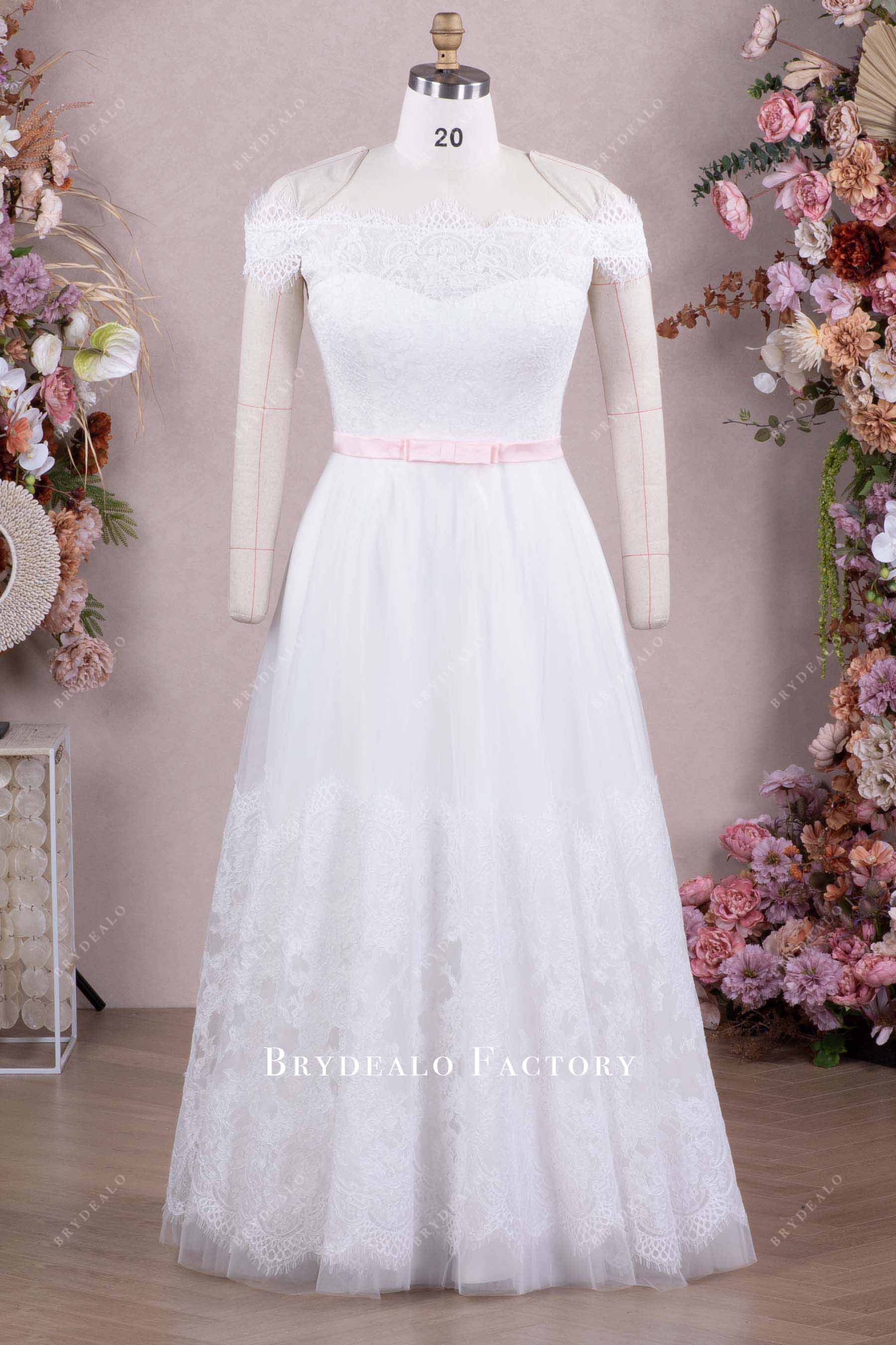 ball gown lace elegant wedding dress