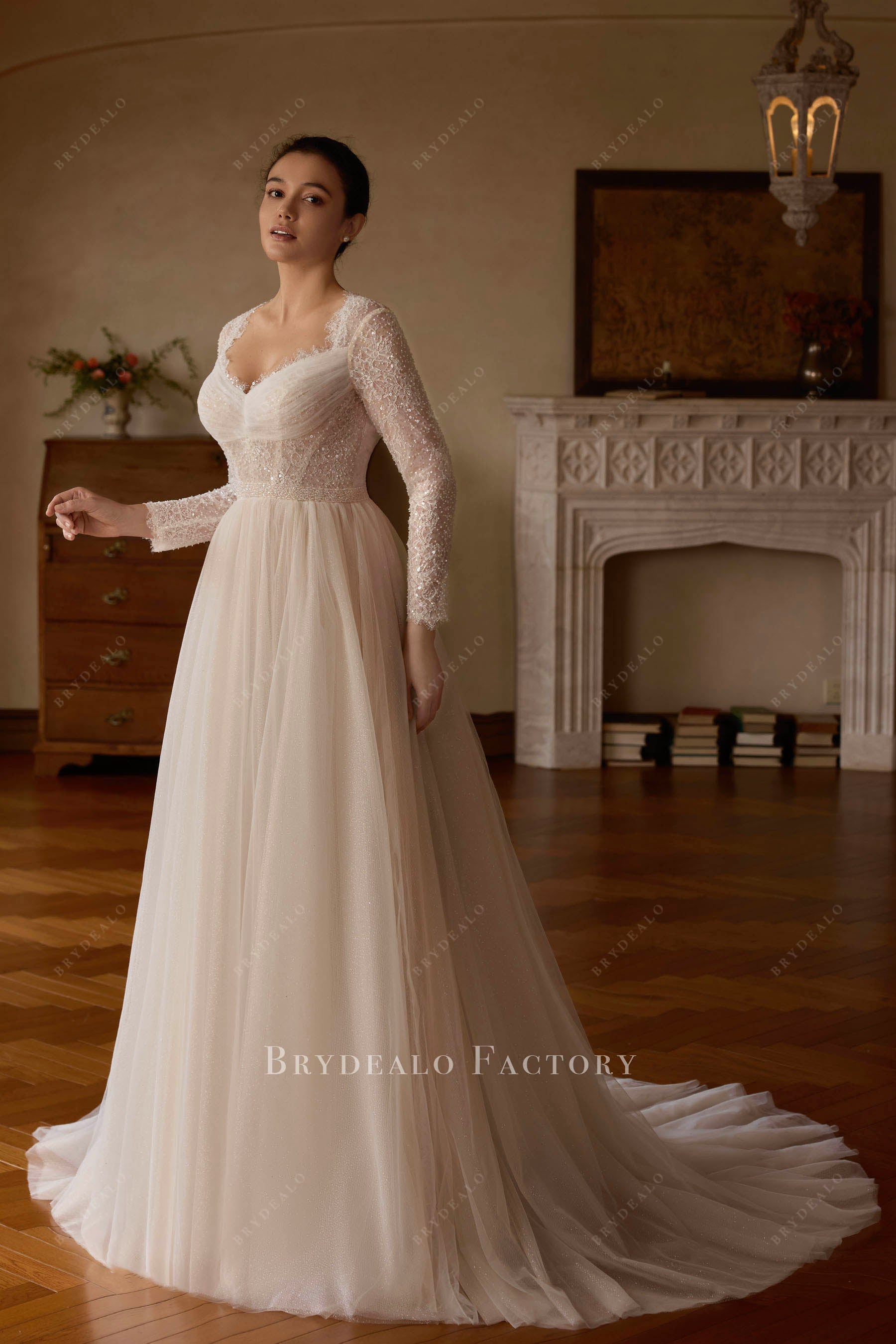 beaded belt wedding dress
