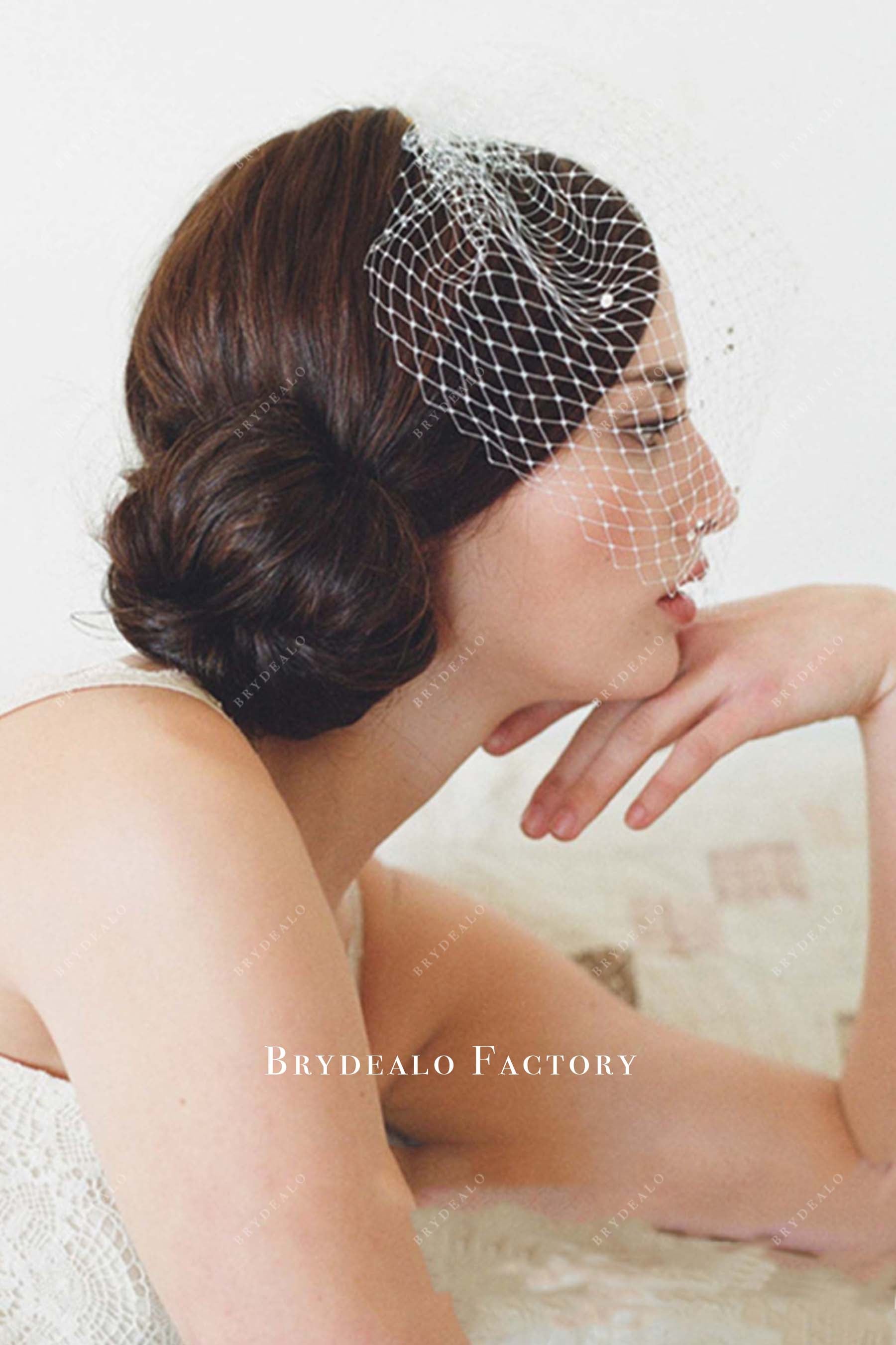 birdcage bridal veil