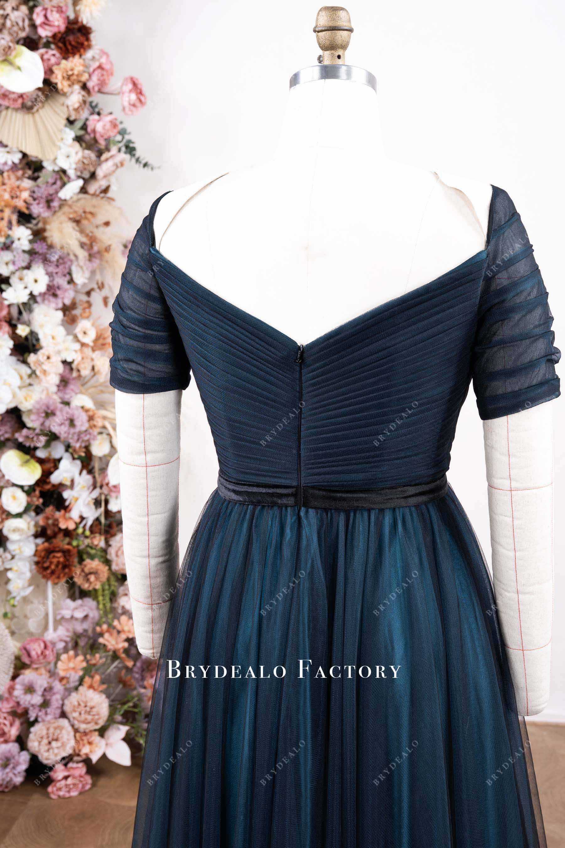 black belt mother of bride dress