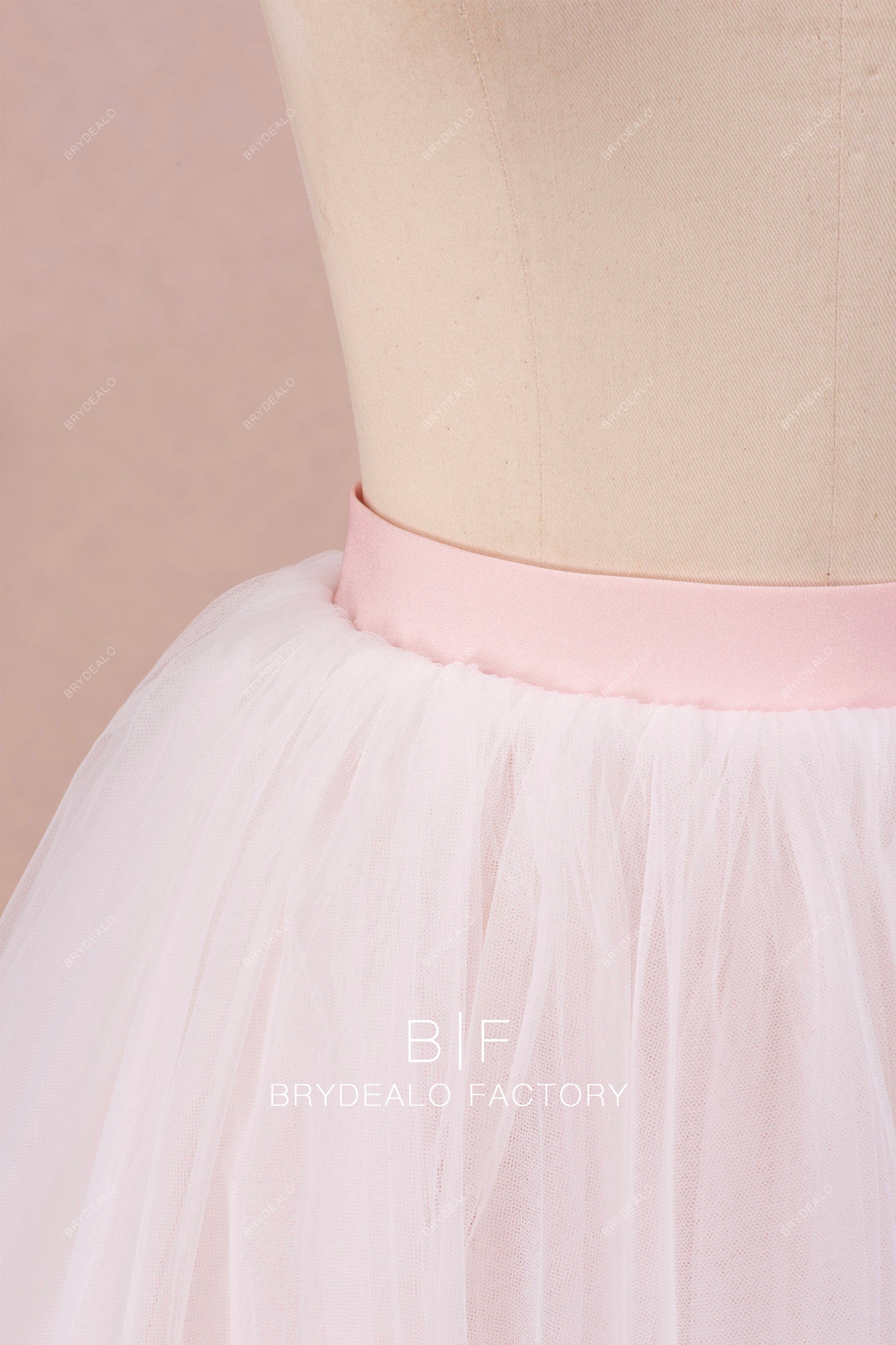 blushing overskirt