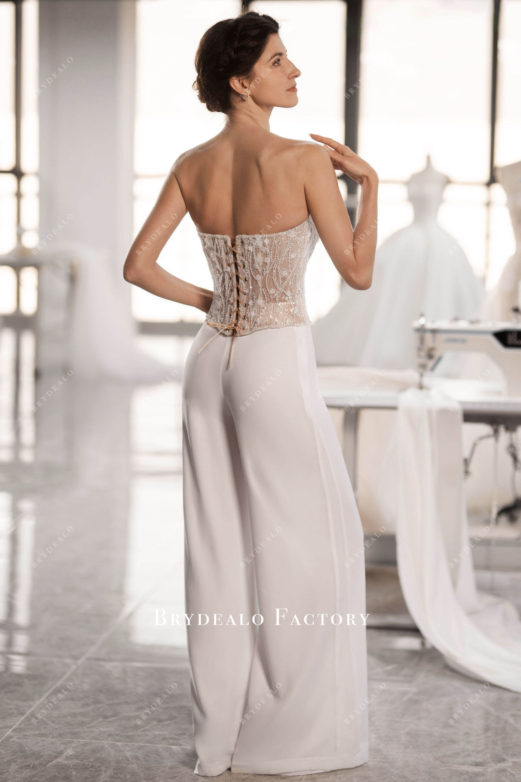 bridal separates top pants