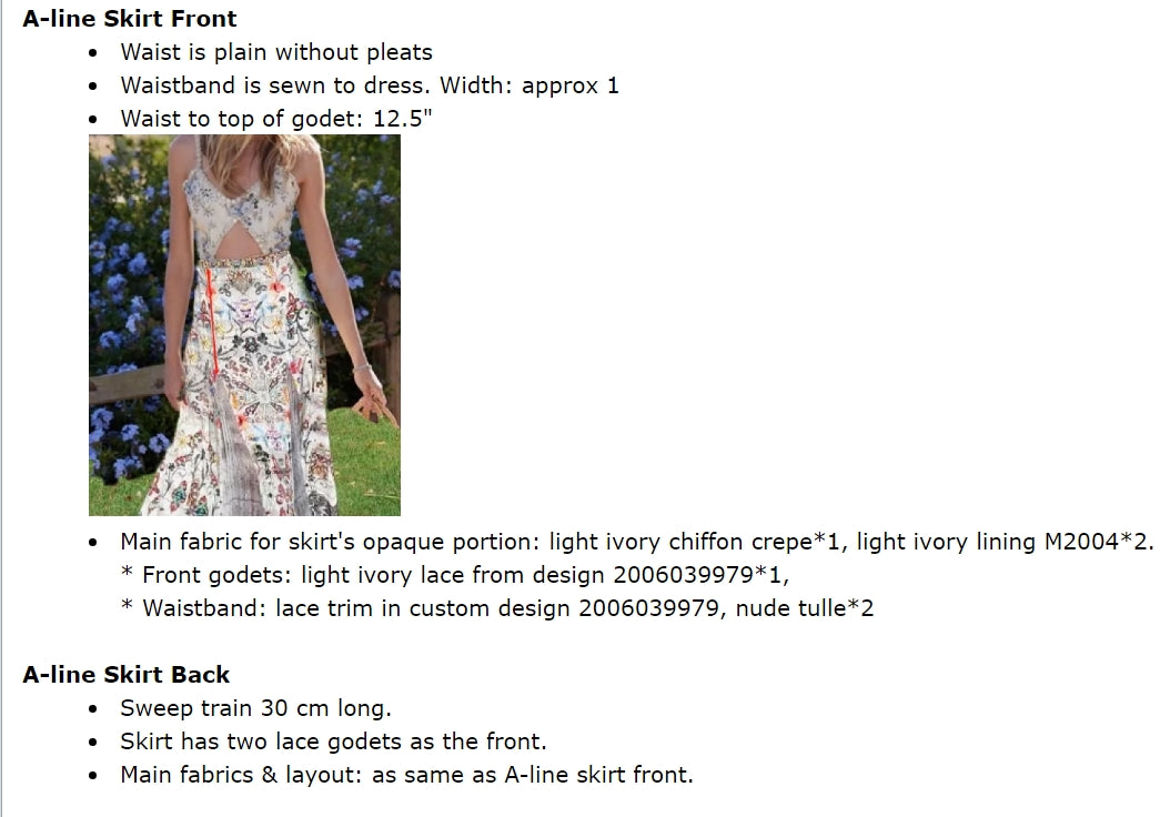 Private Label Custom Chiffon Crepe Lace Boho Cutout Bridal Dress