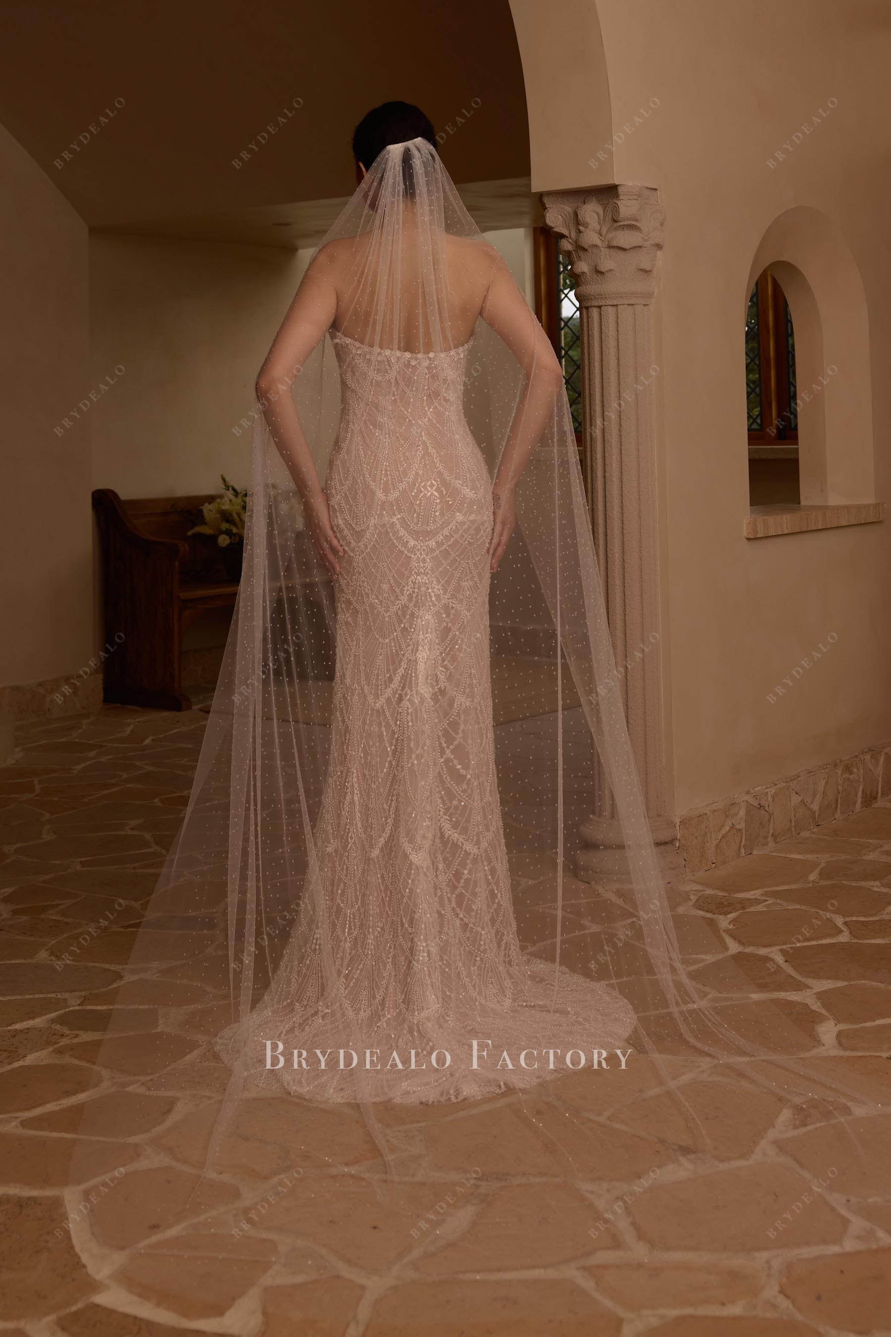 cathedral length dew wedding veil