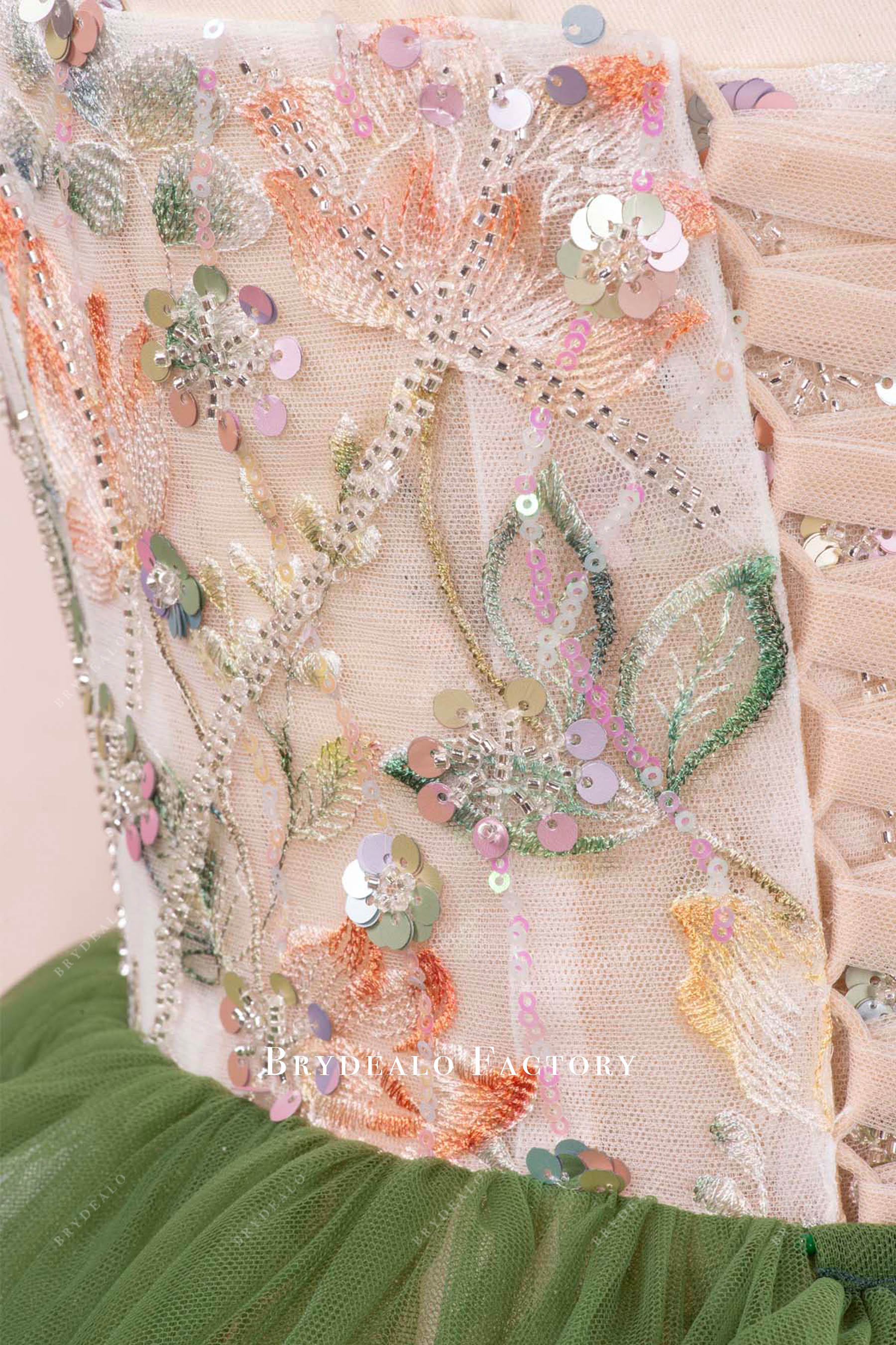 colored corset wedding dress