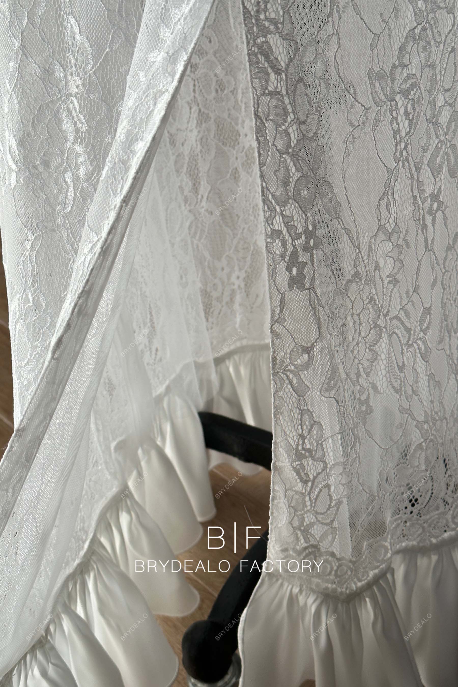 Private Label Lace Satin Custom Wedding Dress BR20232103