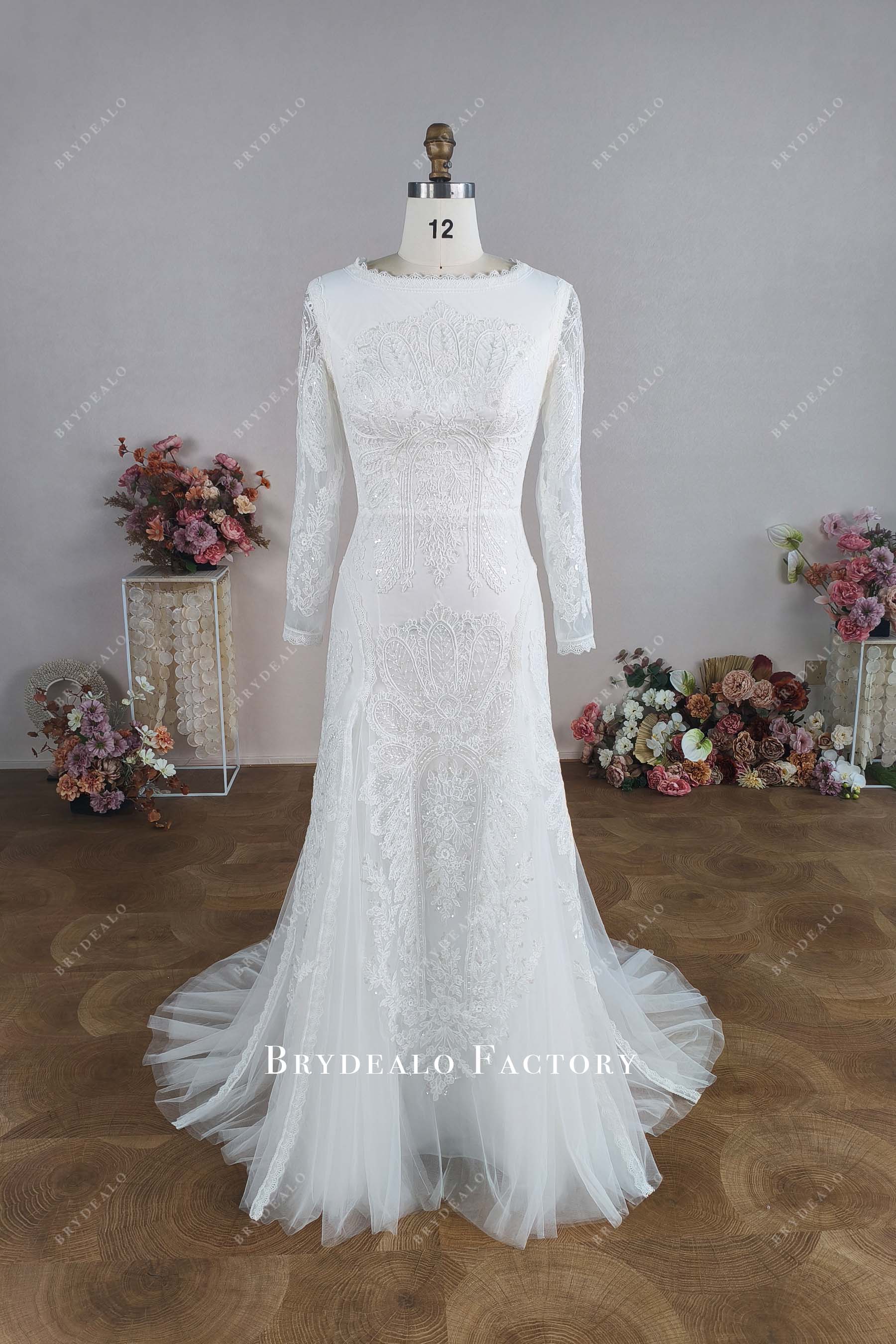custom boho wedding dress