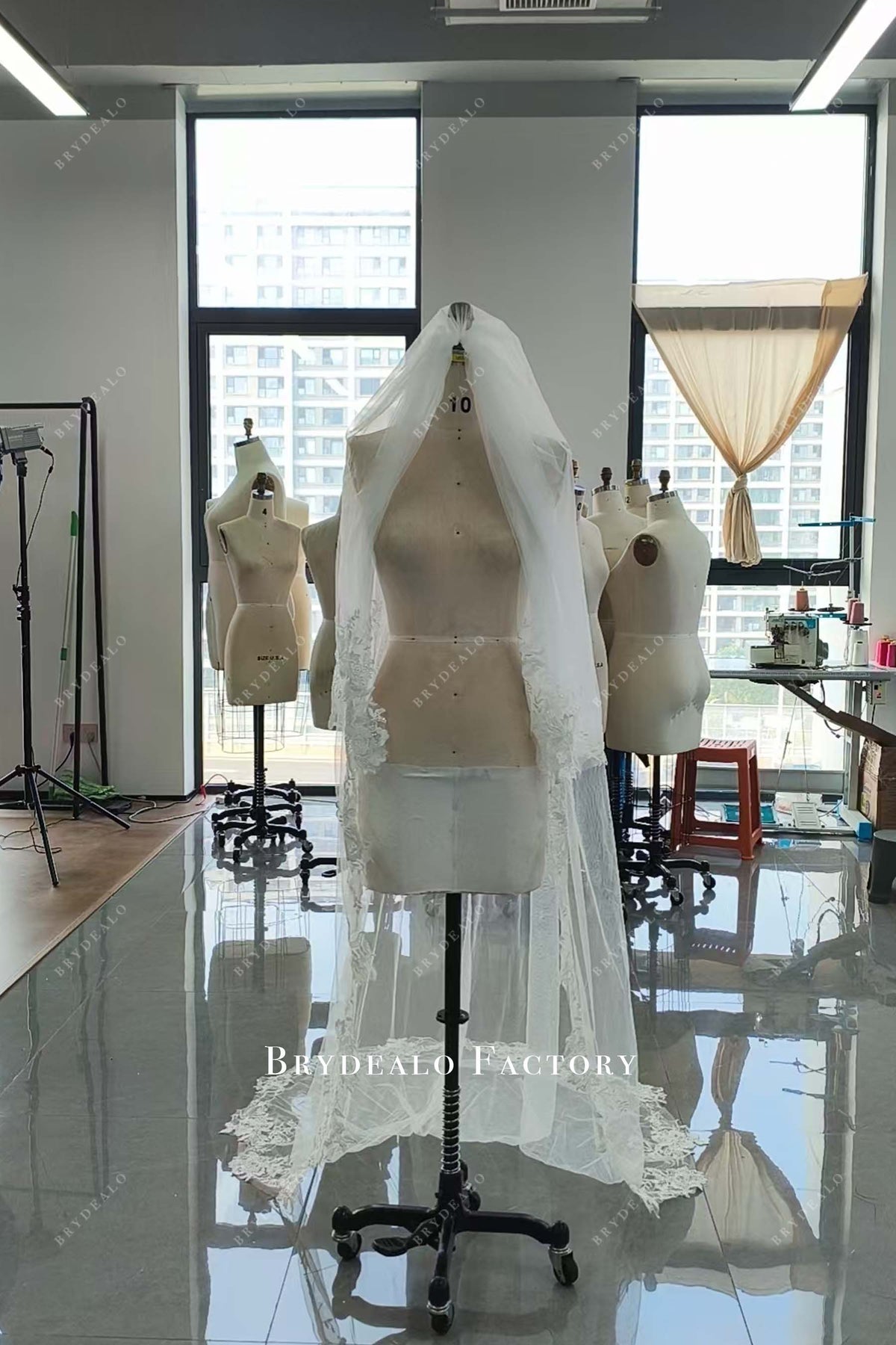 Custom Chapel Length Lace Bridal Veil