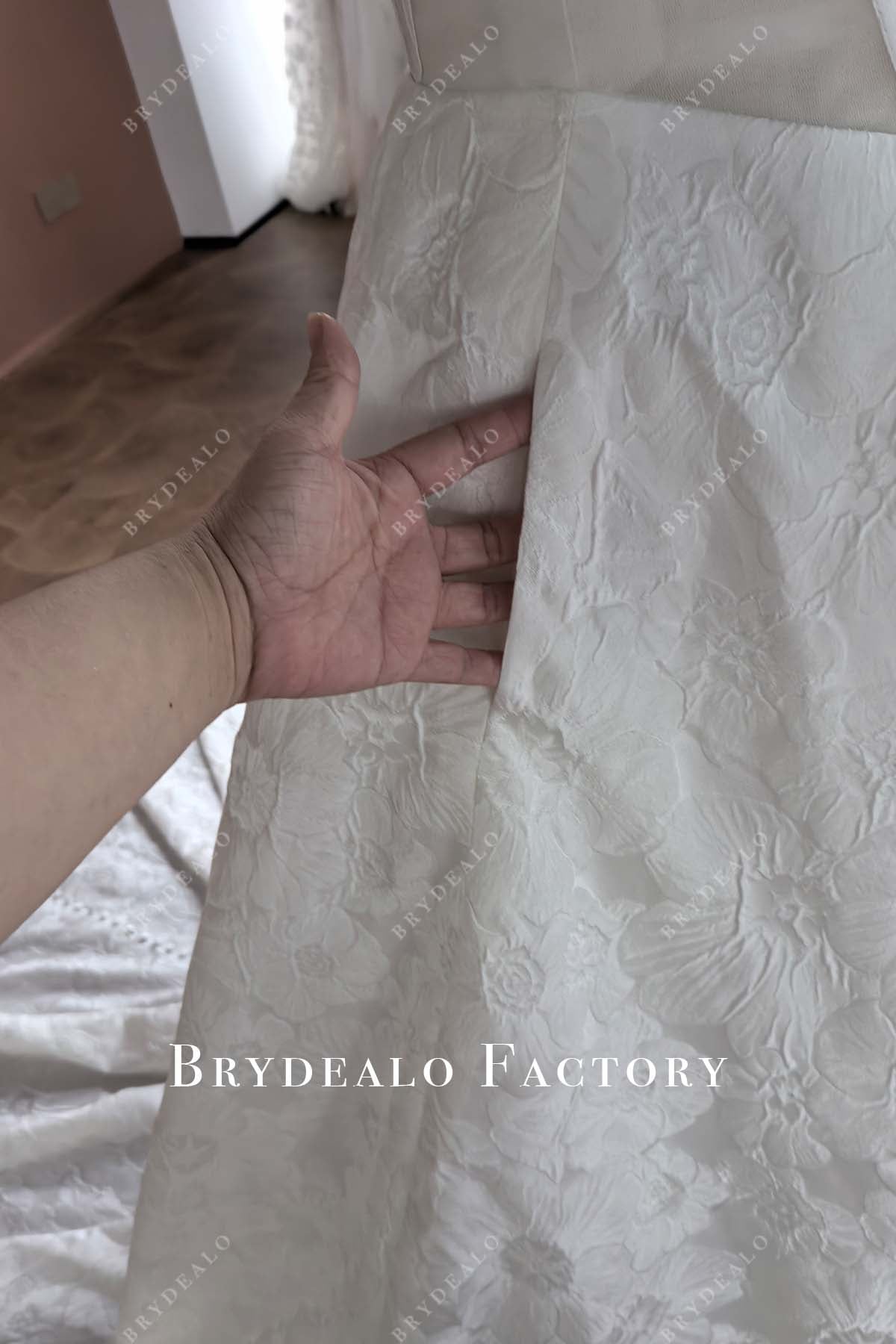 custom pockets wedding dress