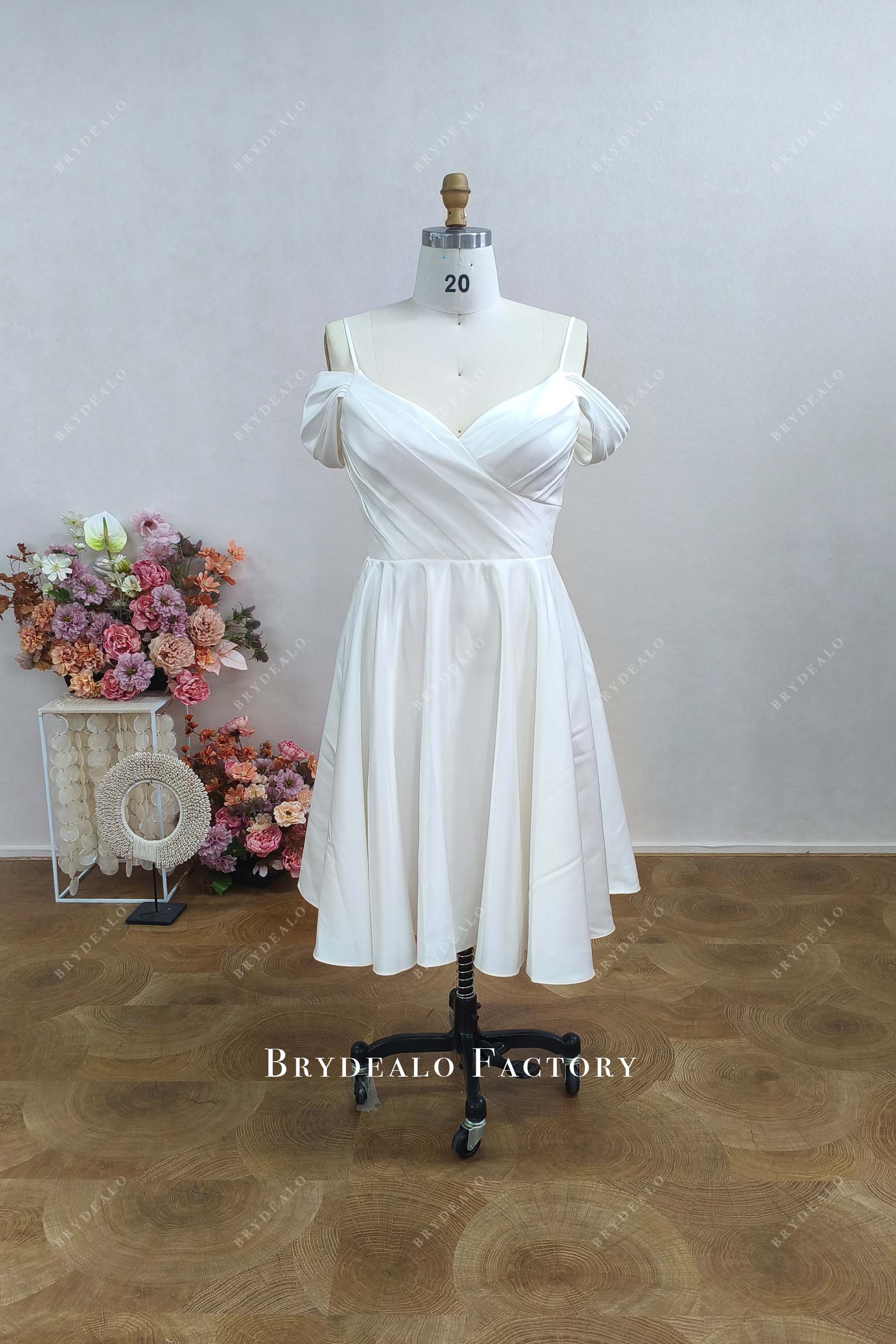 custom satin wedding dress