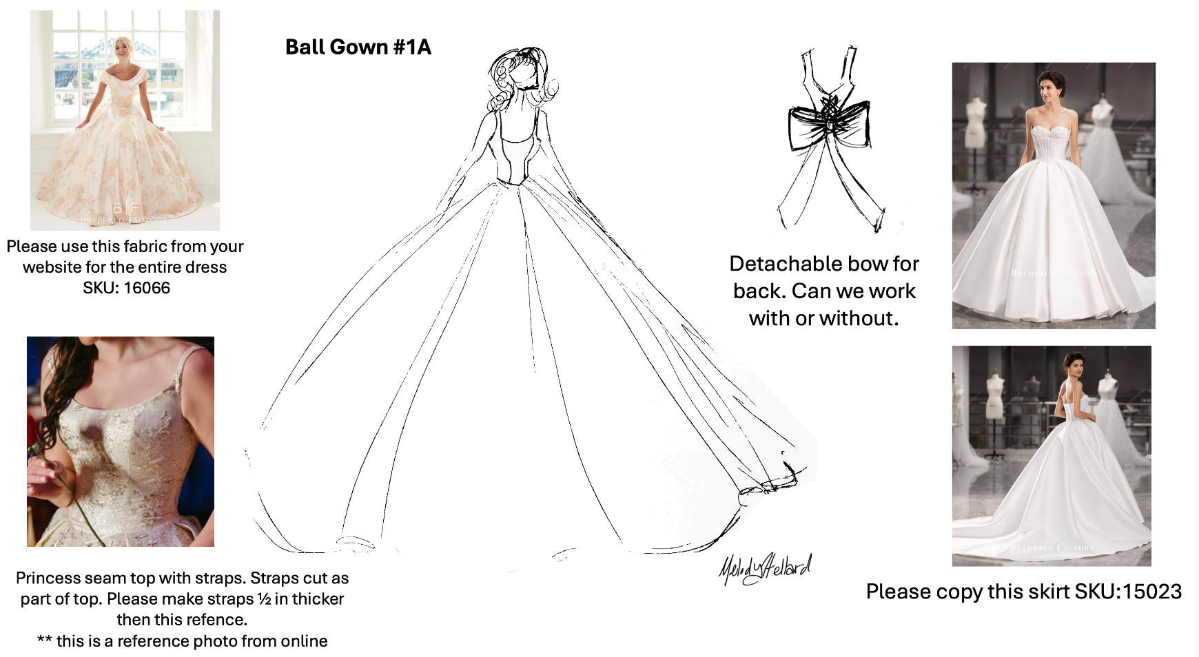 custom wedding ballgown