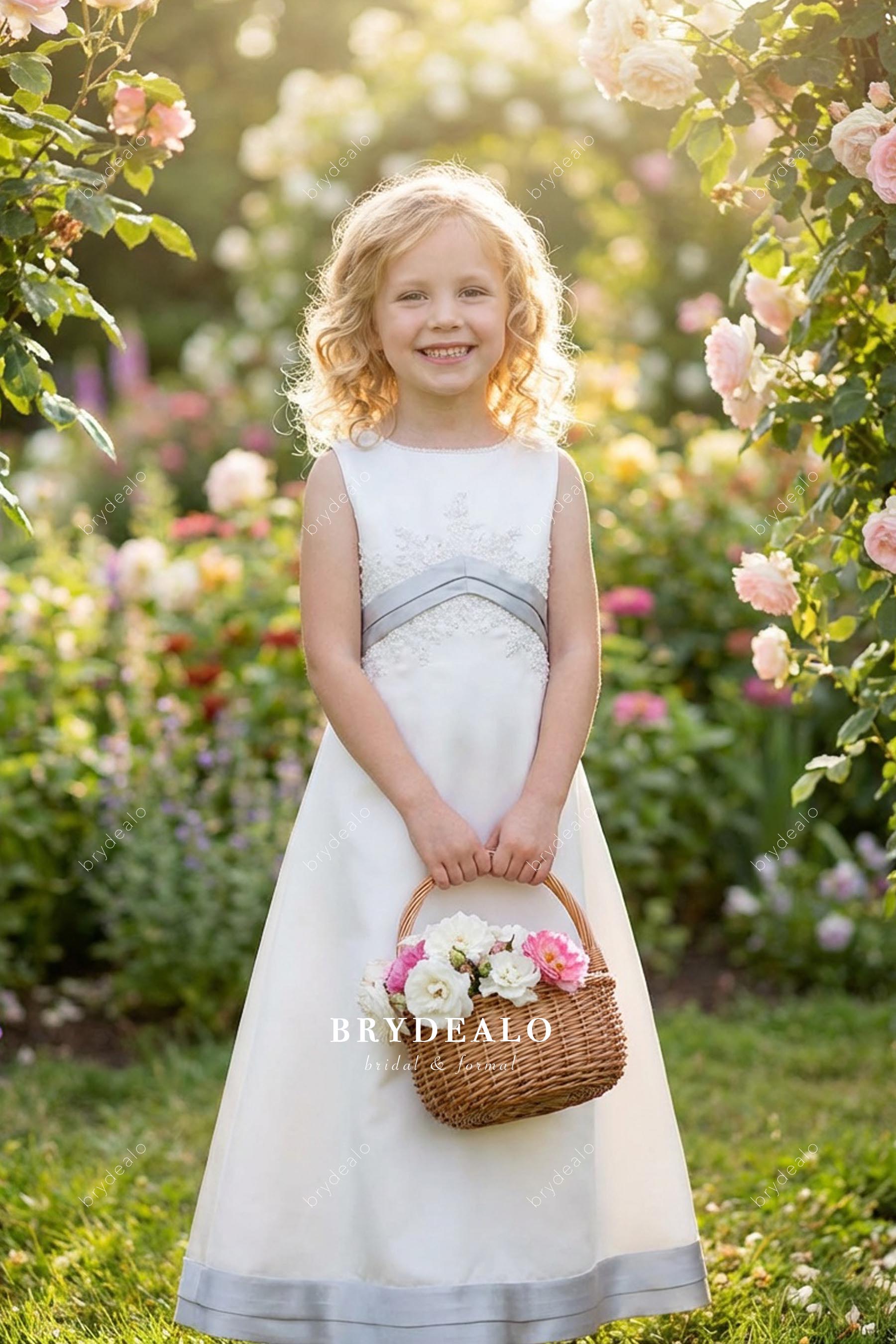 cute empire waist flower girl dress