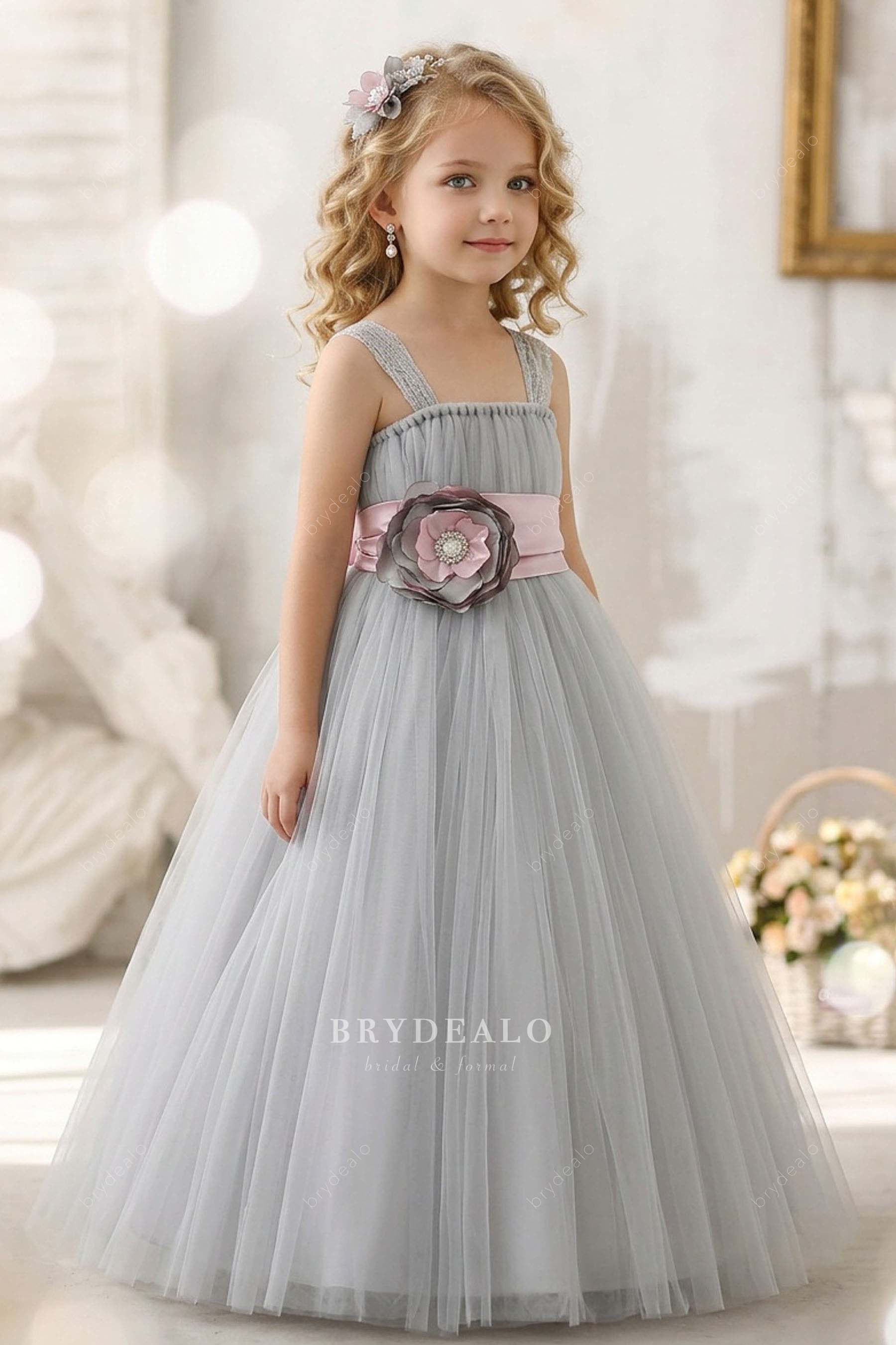 cute tulle flower girl dress