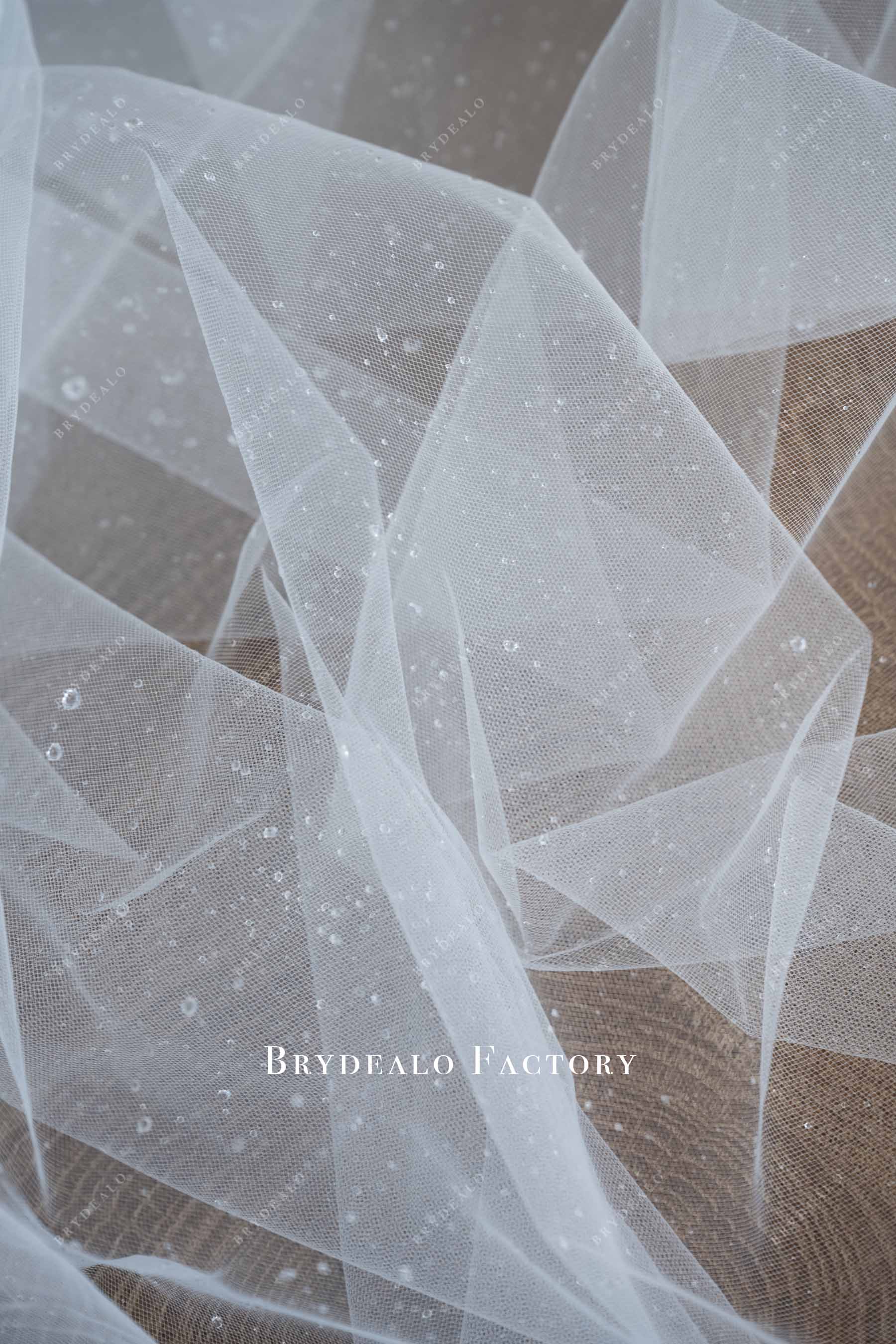 designer clear dew tulle