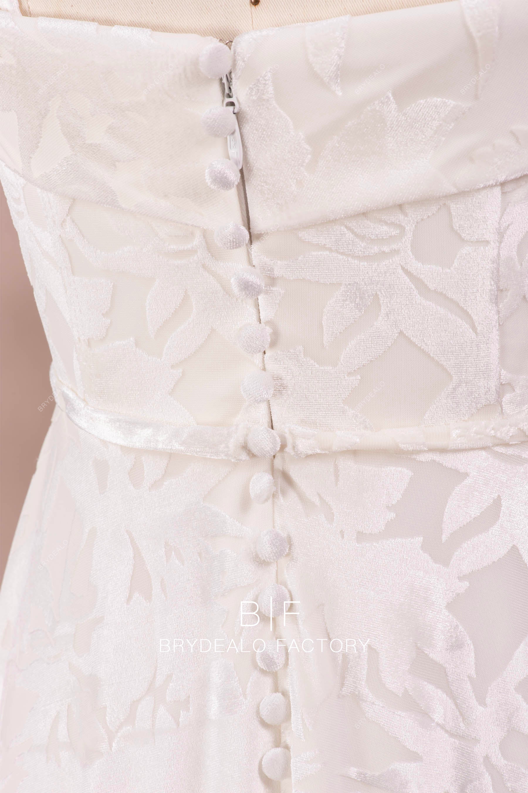 detachable waistband wedding dress