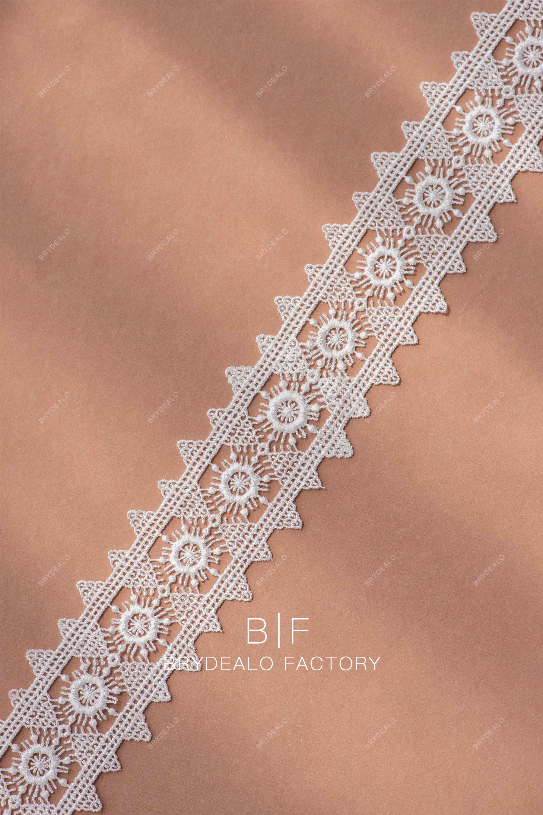 double border chemical lace trim