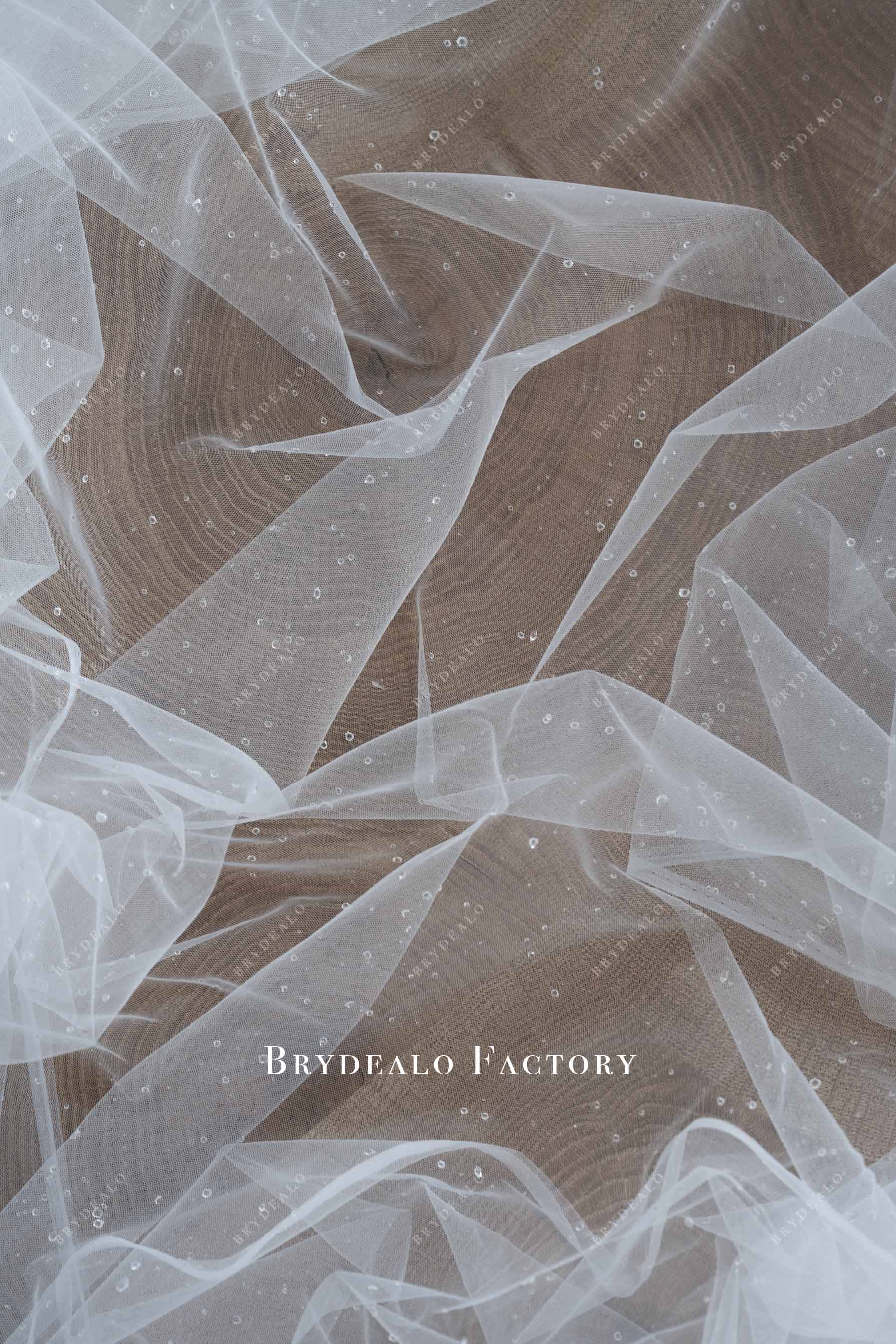Dreamy Dew Drop Rhombus Tulle Fabric | 300cm Width