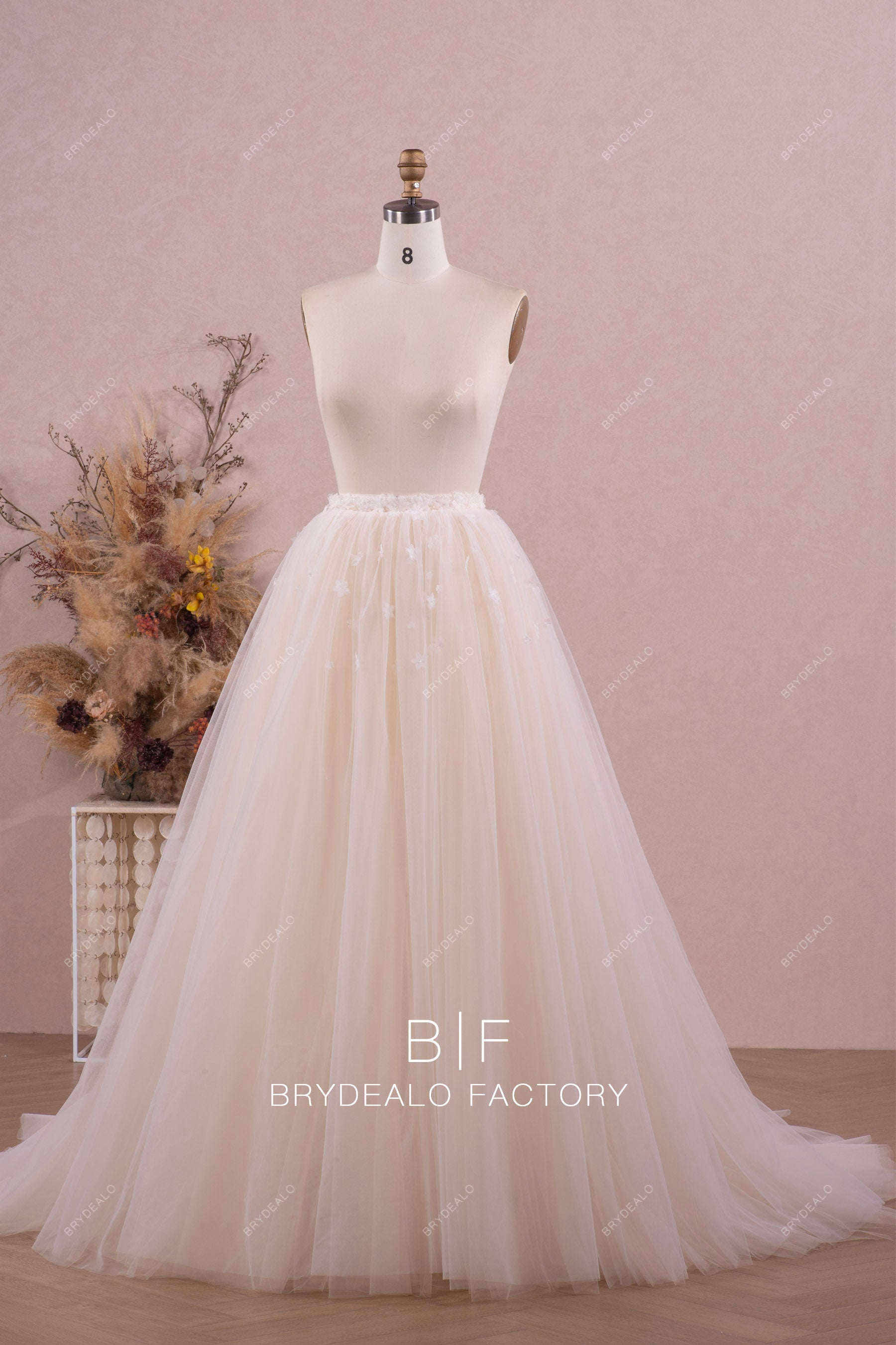 dreamy puffy bridal skirt