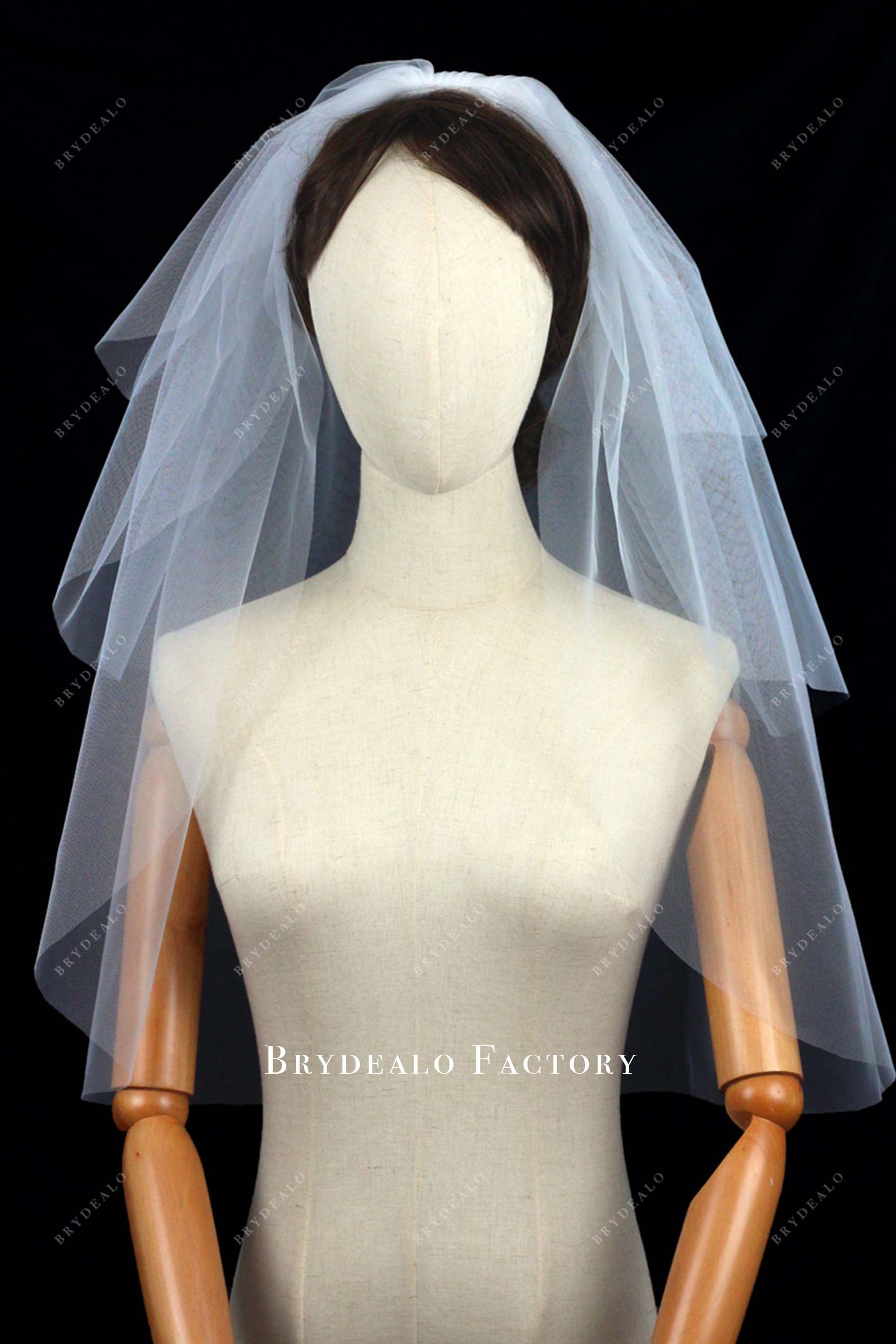 elbow length bridal veil