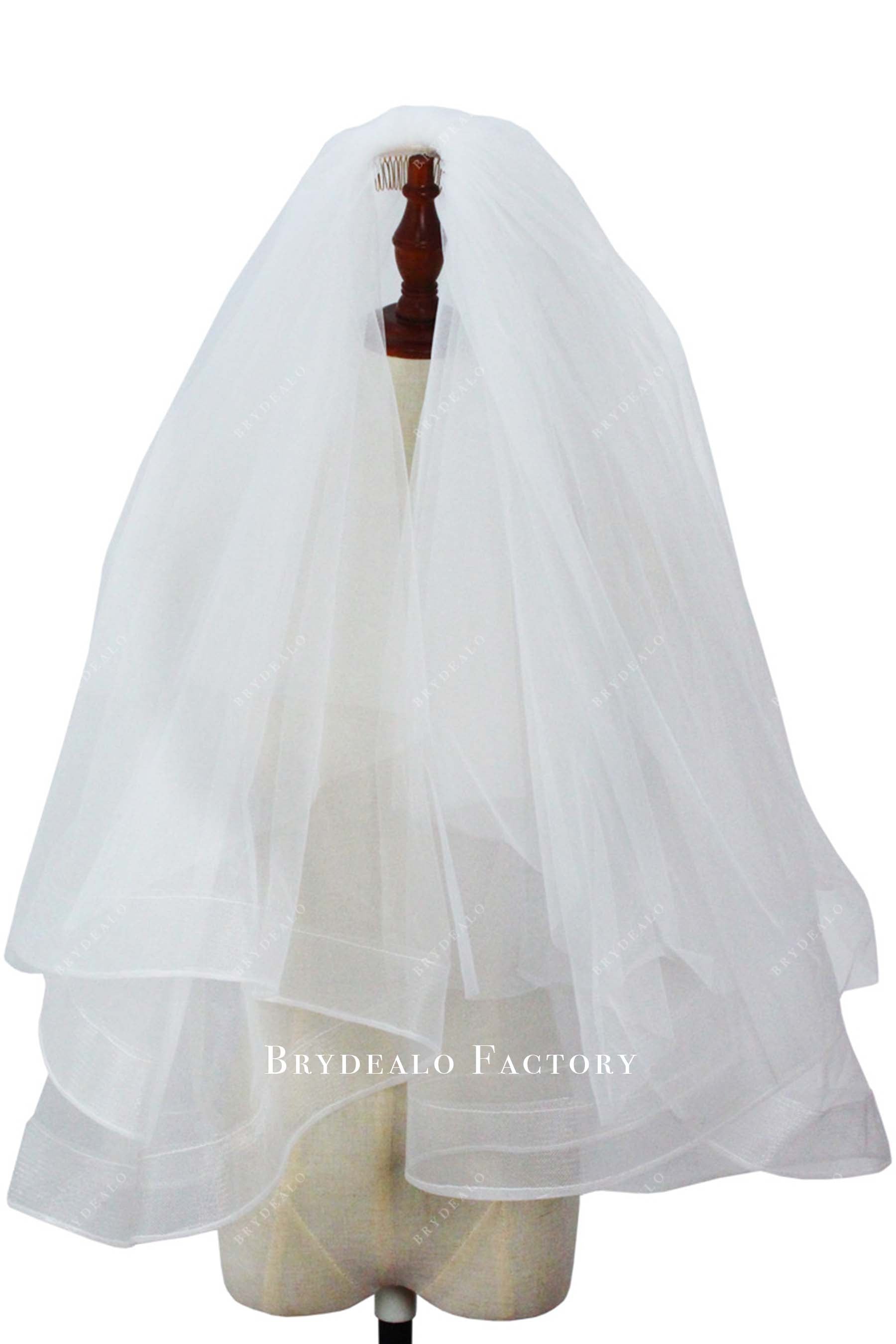 elegance tulle bridal veil