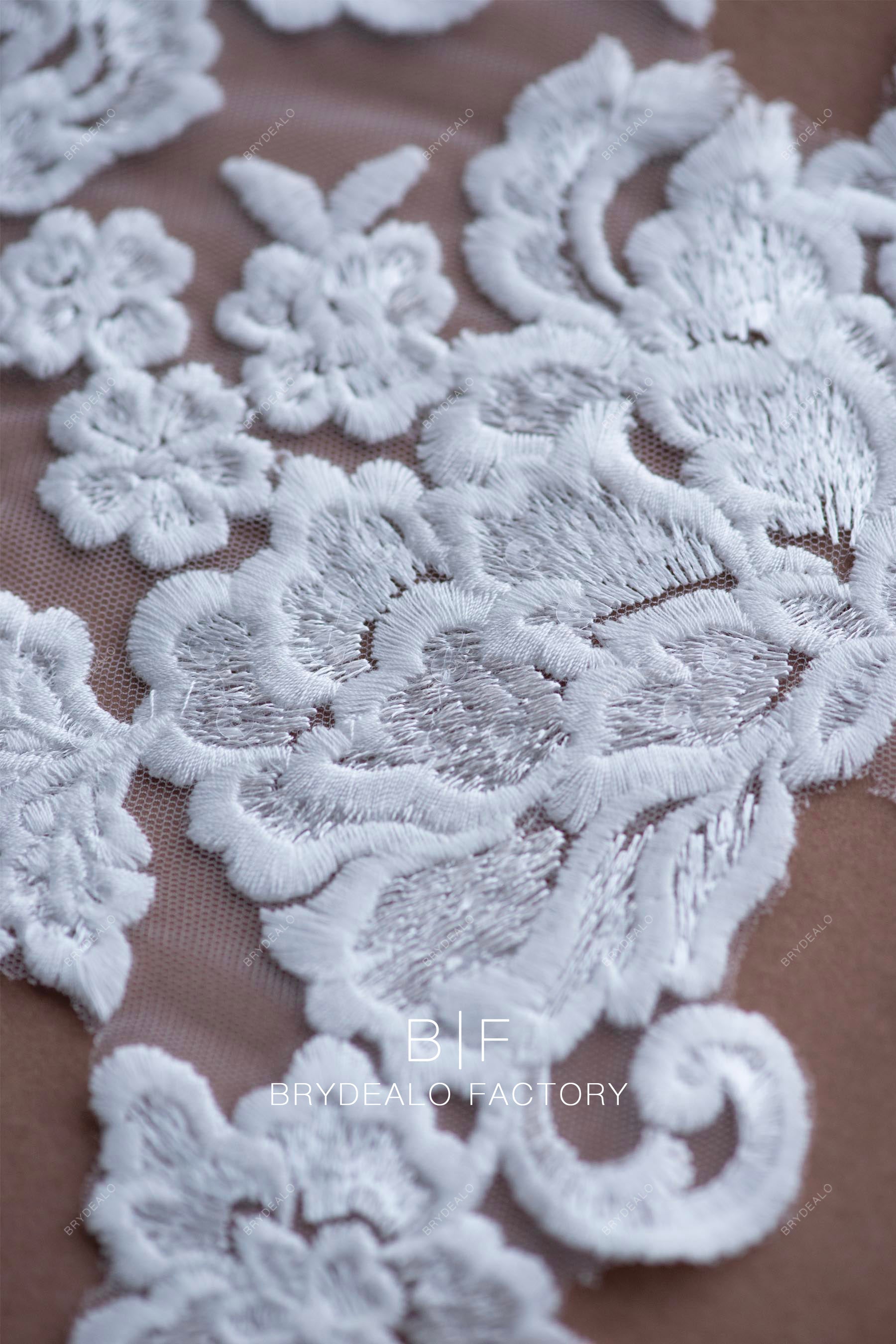 embroidered flower lace appliques