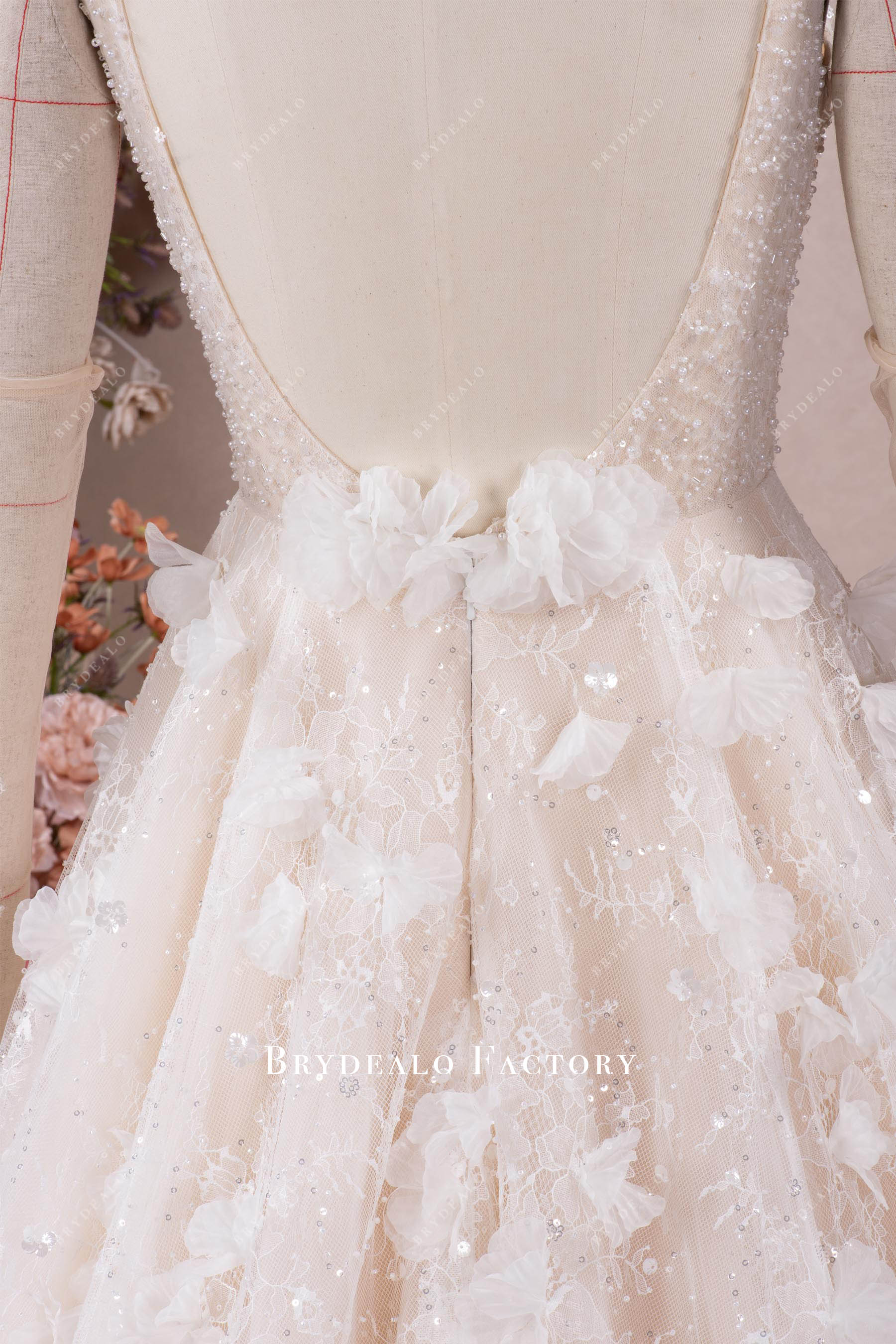 Luxury Bloom Plump A-Line Wedding Dress