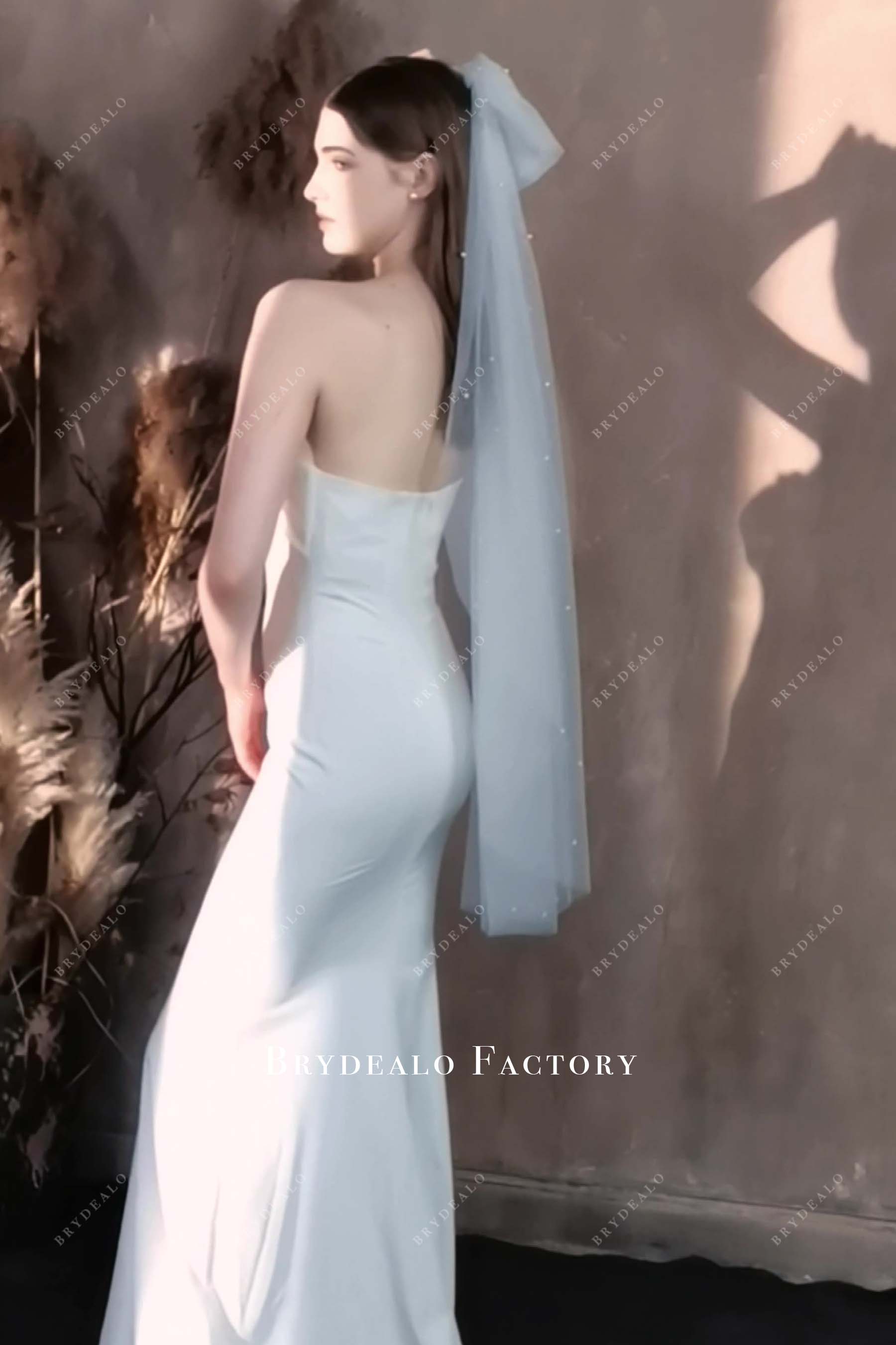 fingertip length tulle bridal veil