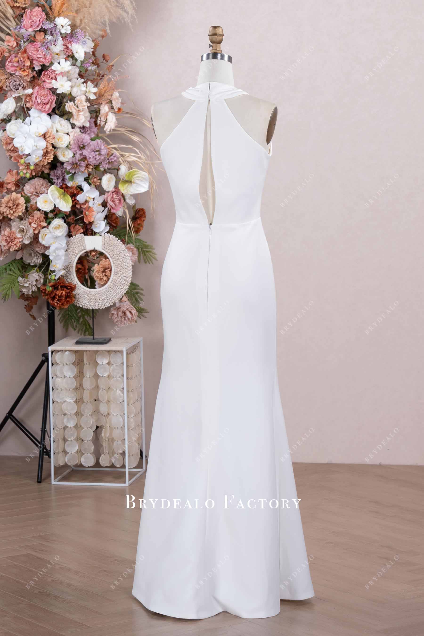 floor length fit flare bridal shower dress