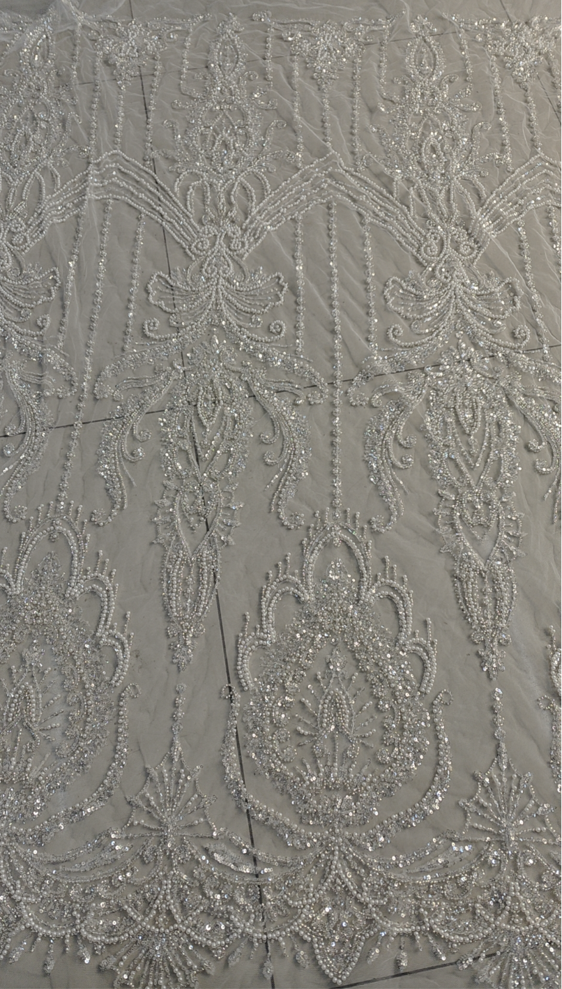 heavy headed lace for custom wedding dress