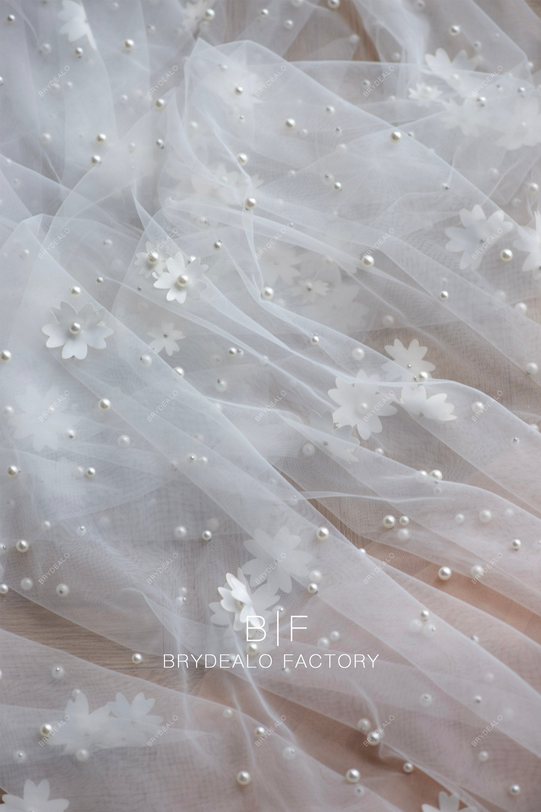 high quality flower bridal veil