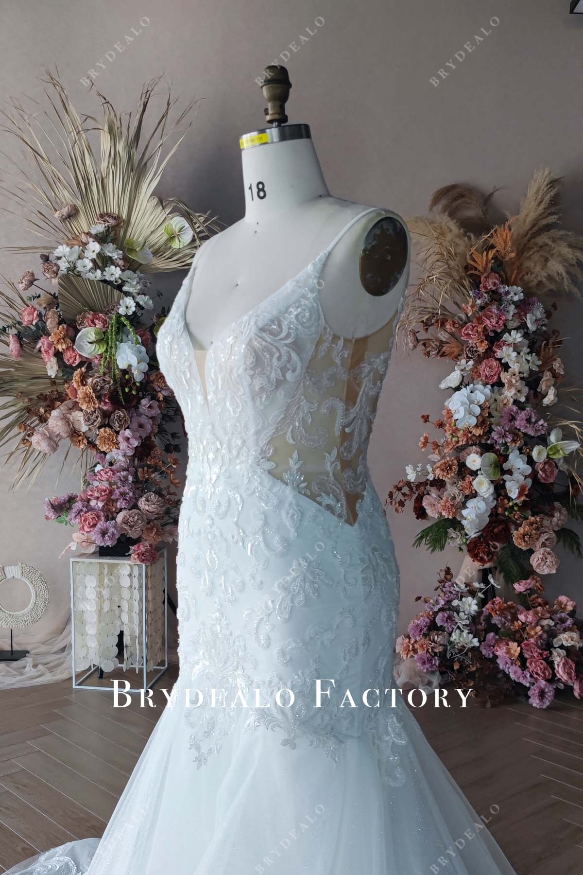 Private Label Custom Higher Cutout Wedding Dress