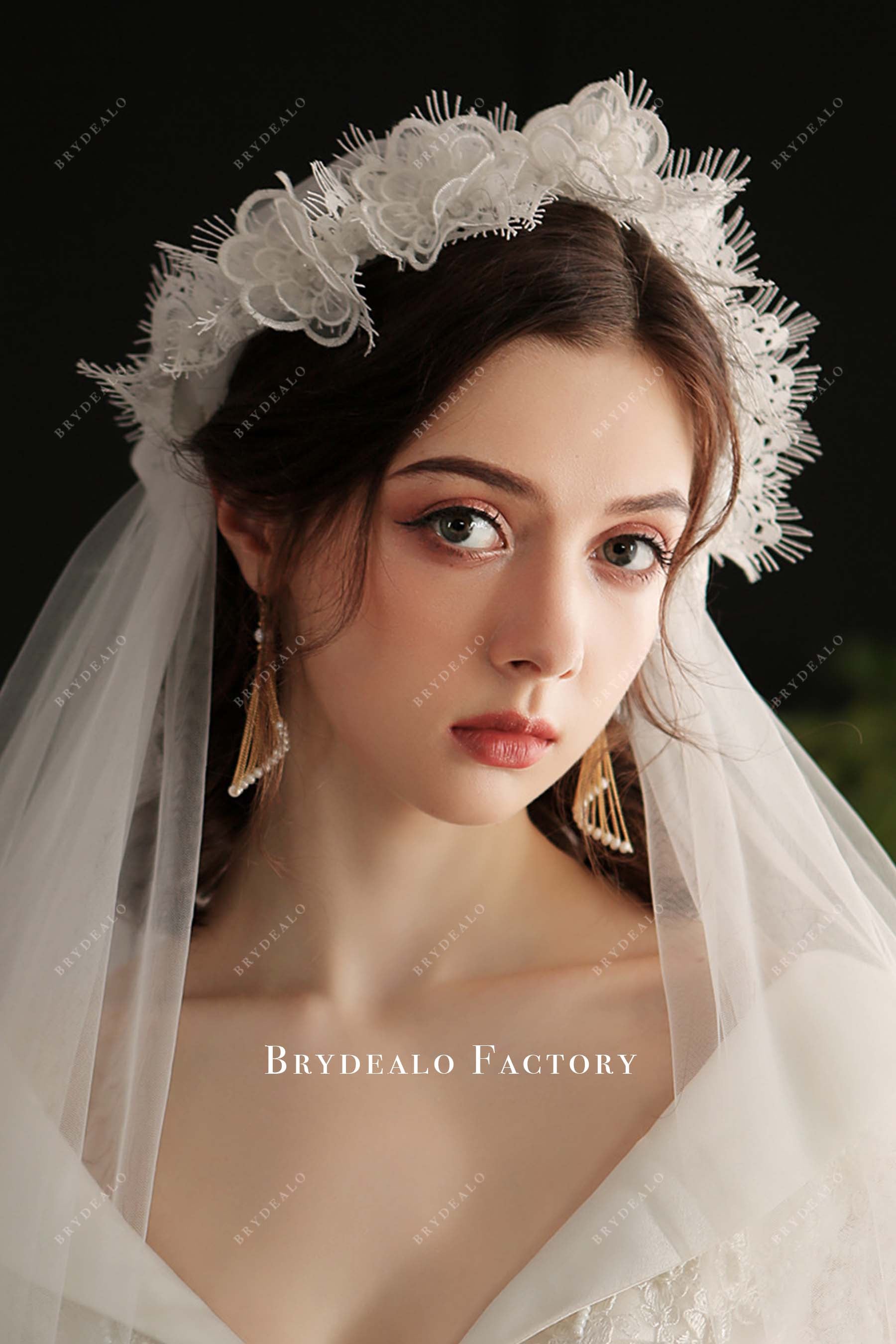 lace bridal veil
