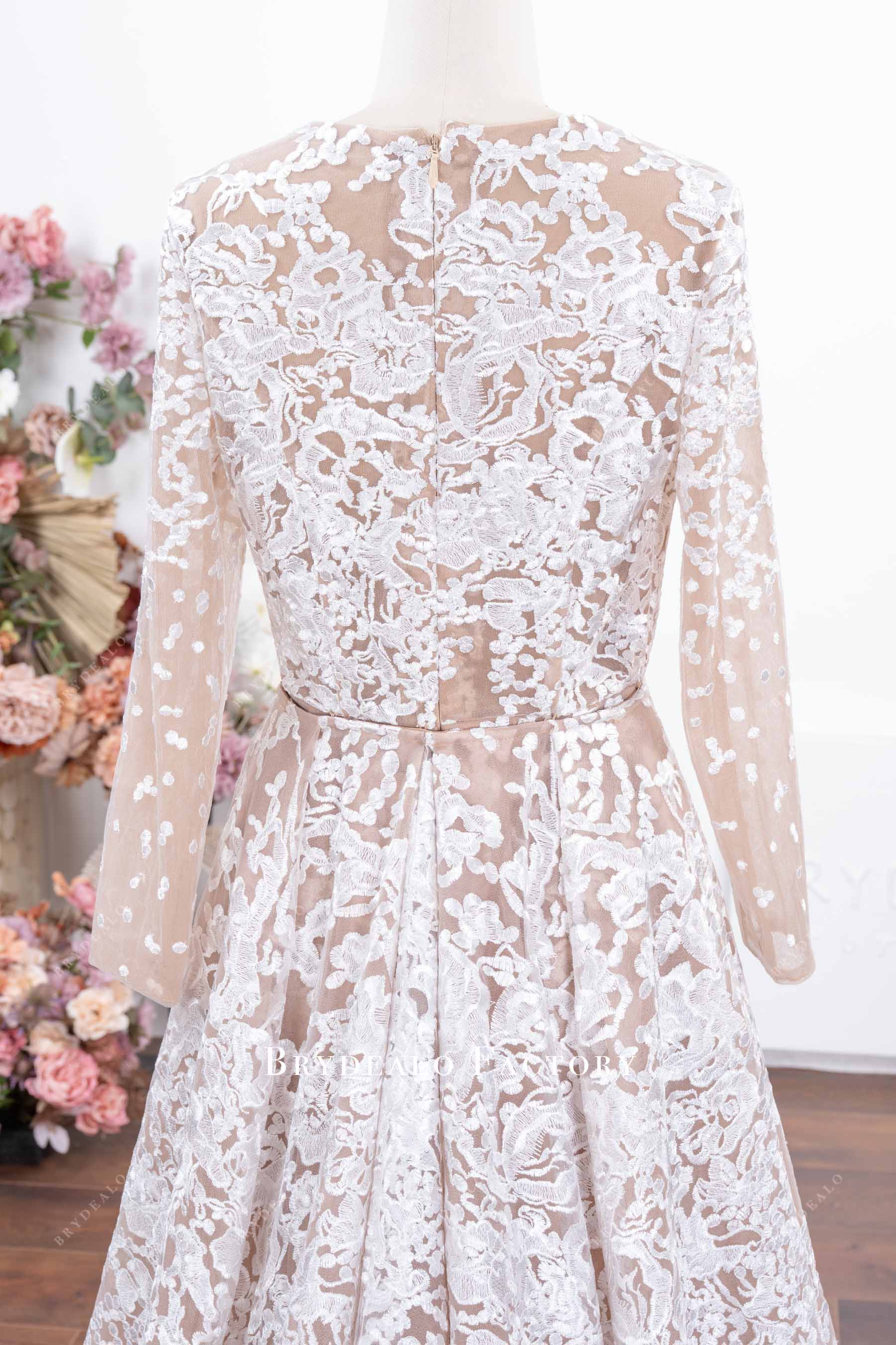 long sleeve lace wedding dress