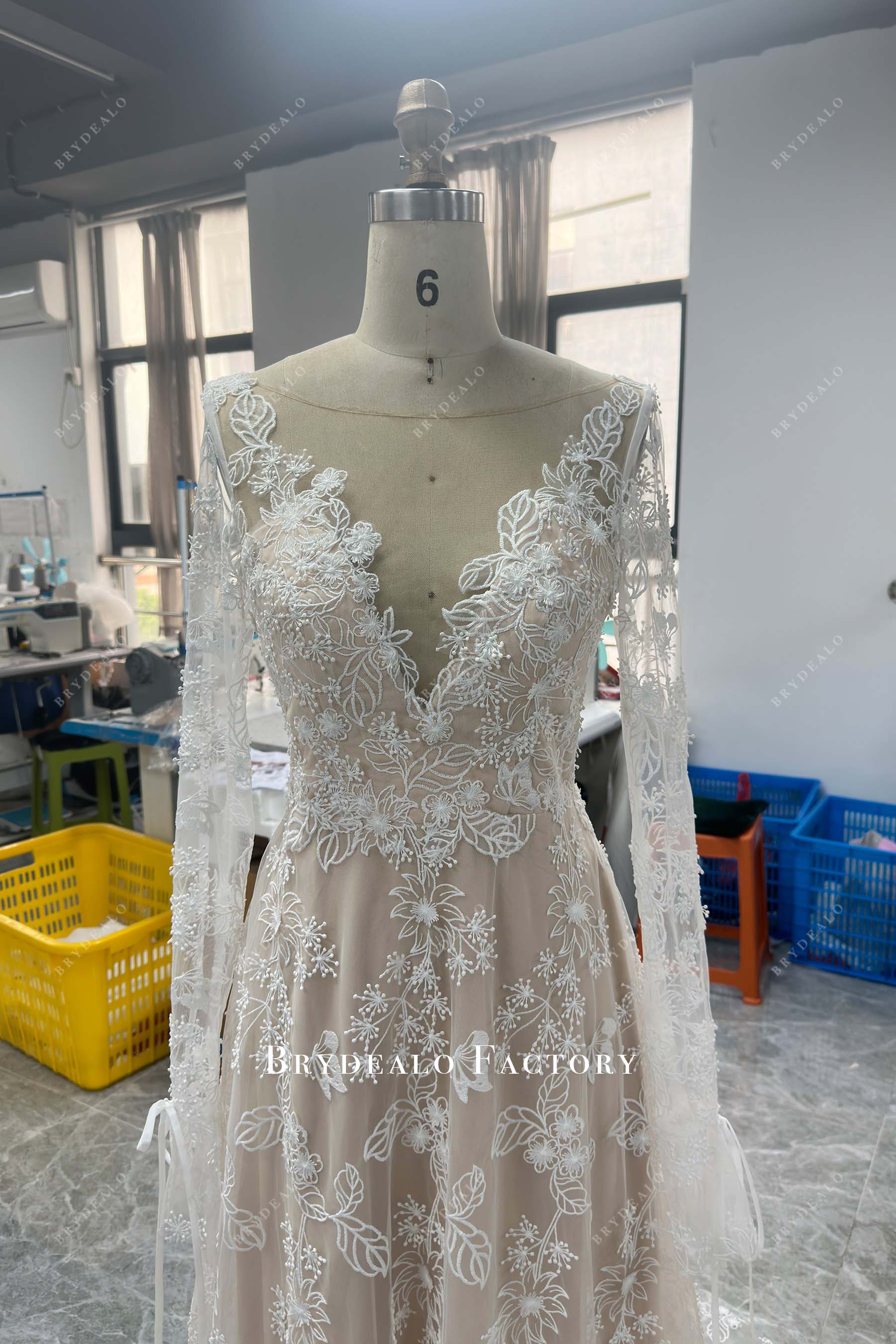 long sleeve wedding dress