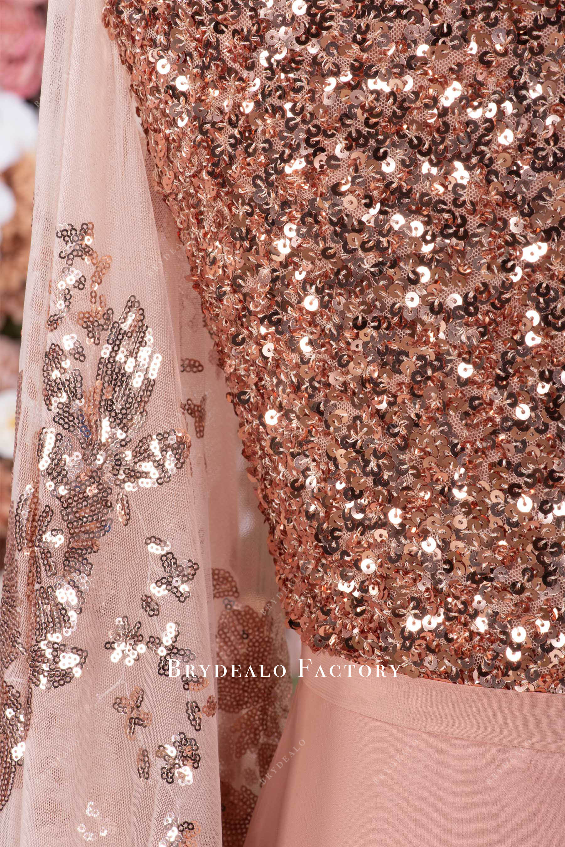 luxury sparkly sequin formal gown