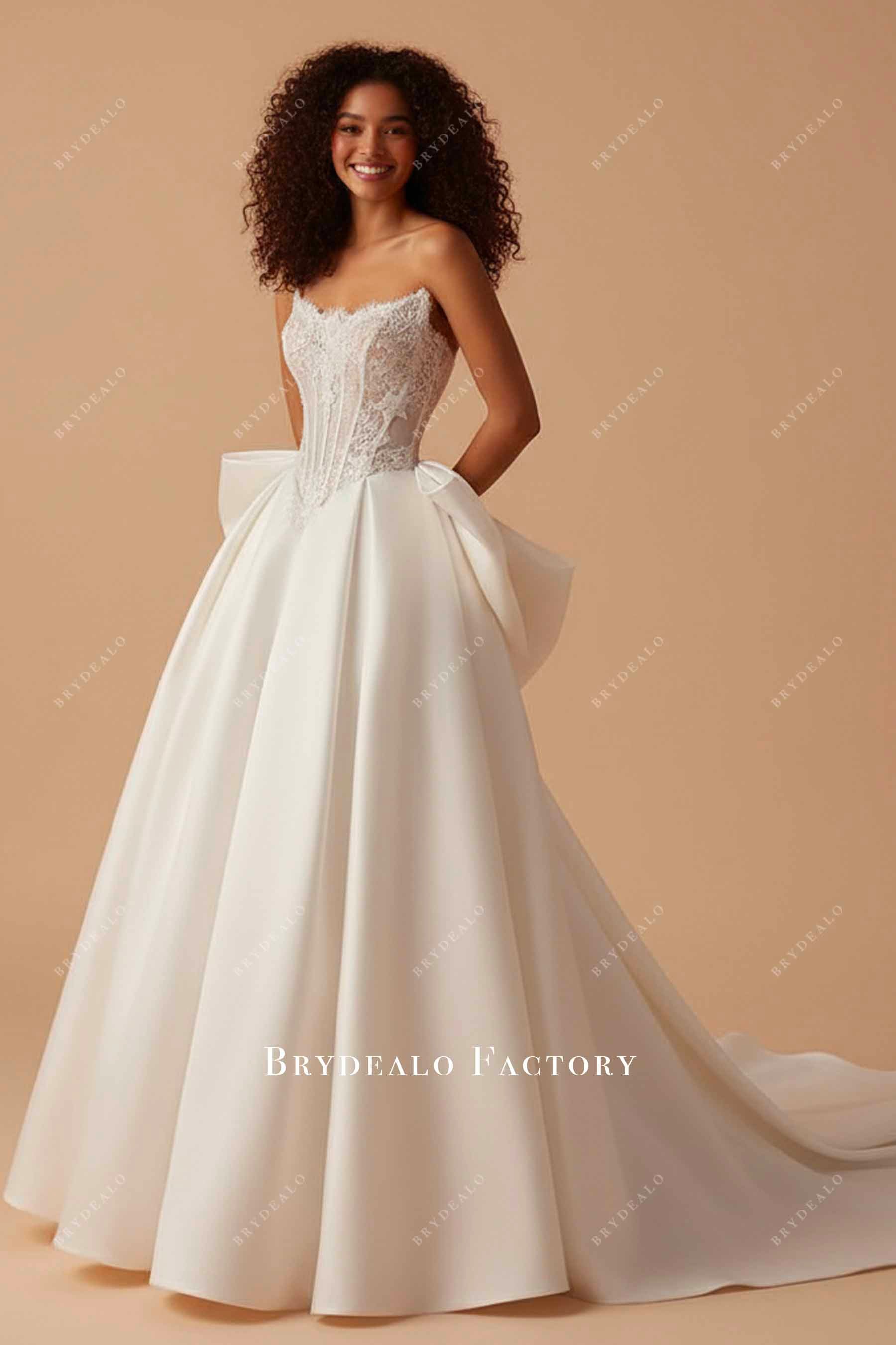 mikado Aline wedding dress
