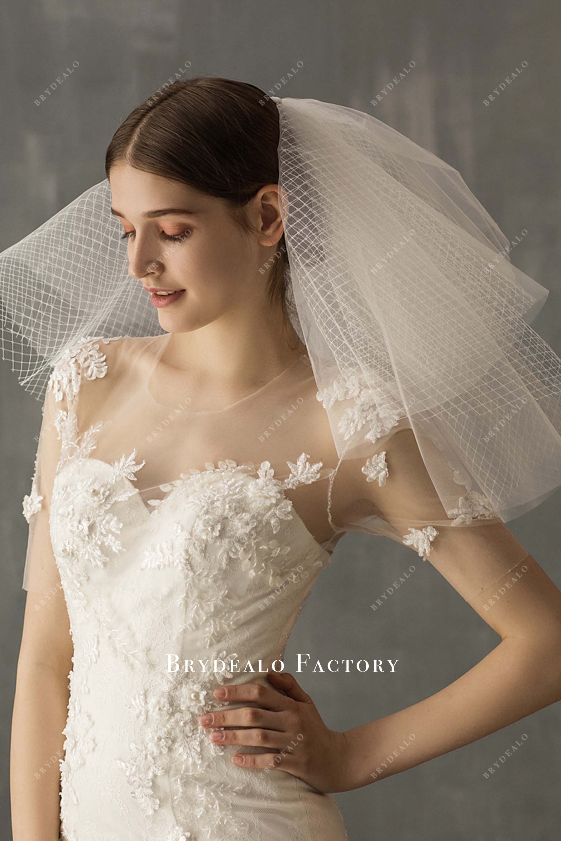 multiple layers bridal veil