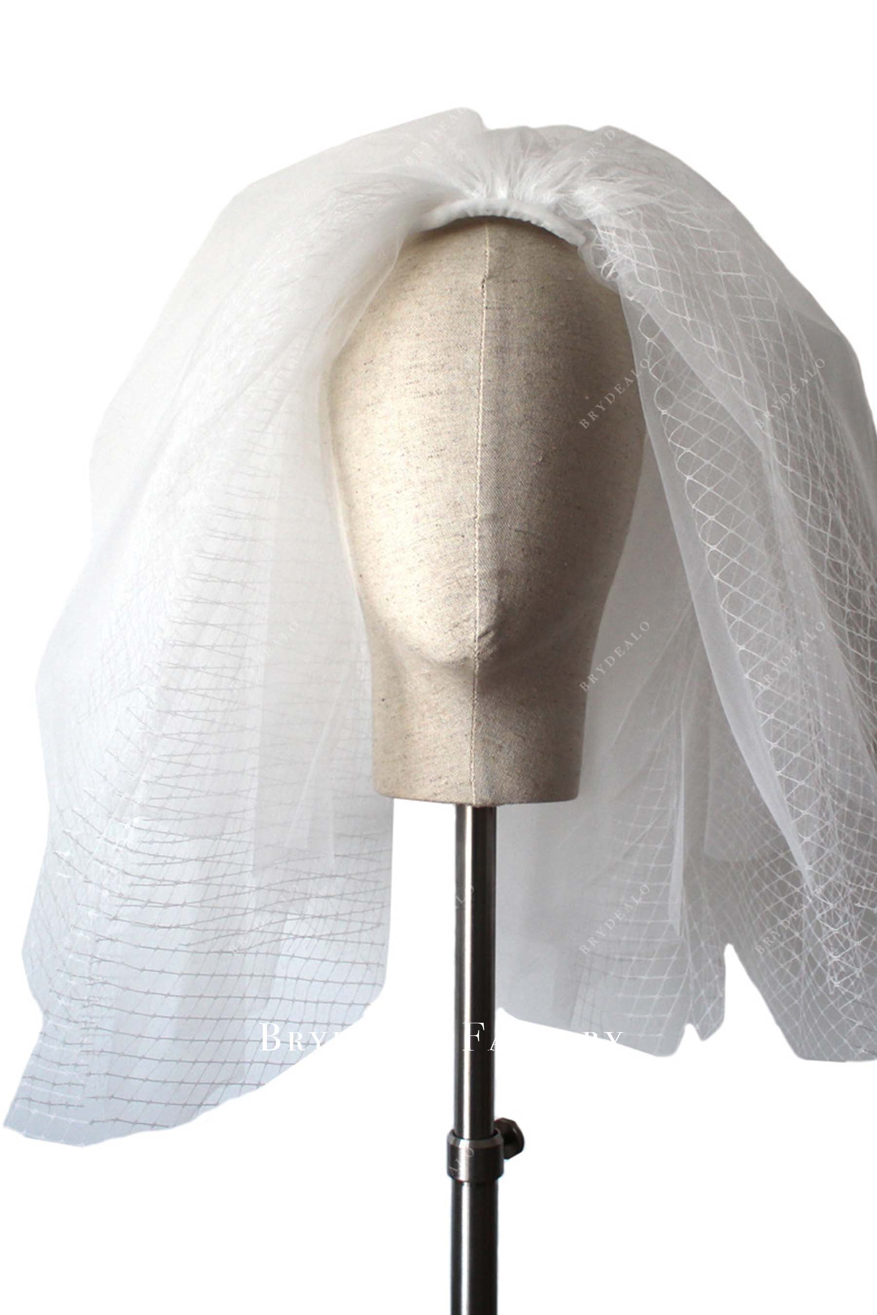 multiple layers net bridal veil