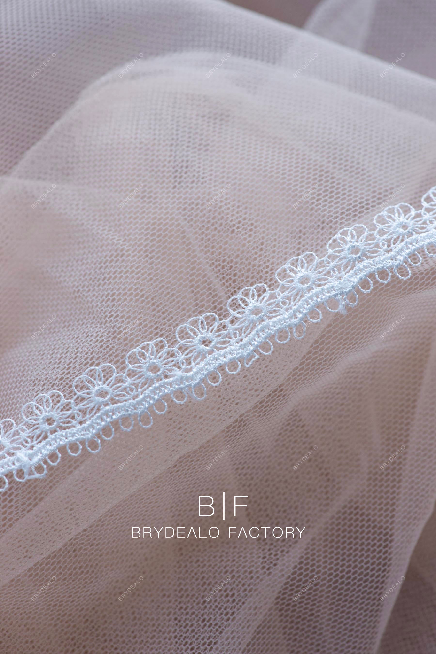 narrow flower lace trim