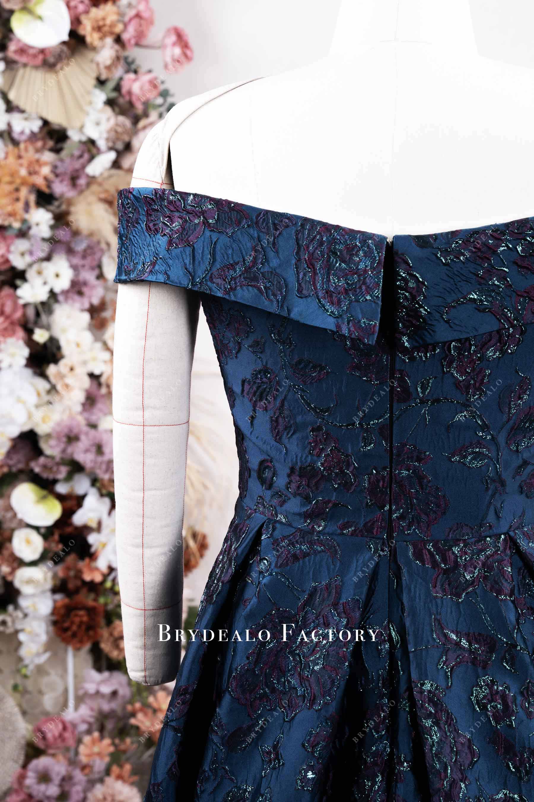 off-shoulder formal dress