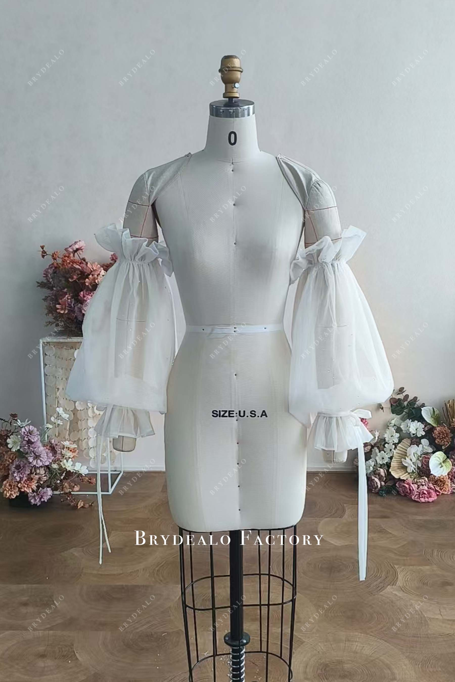 Custom Off Shoulder Puffy Sleeves