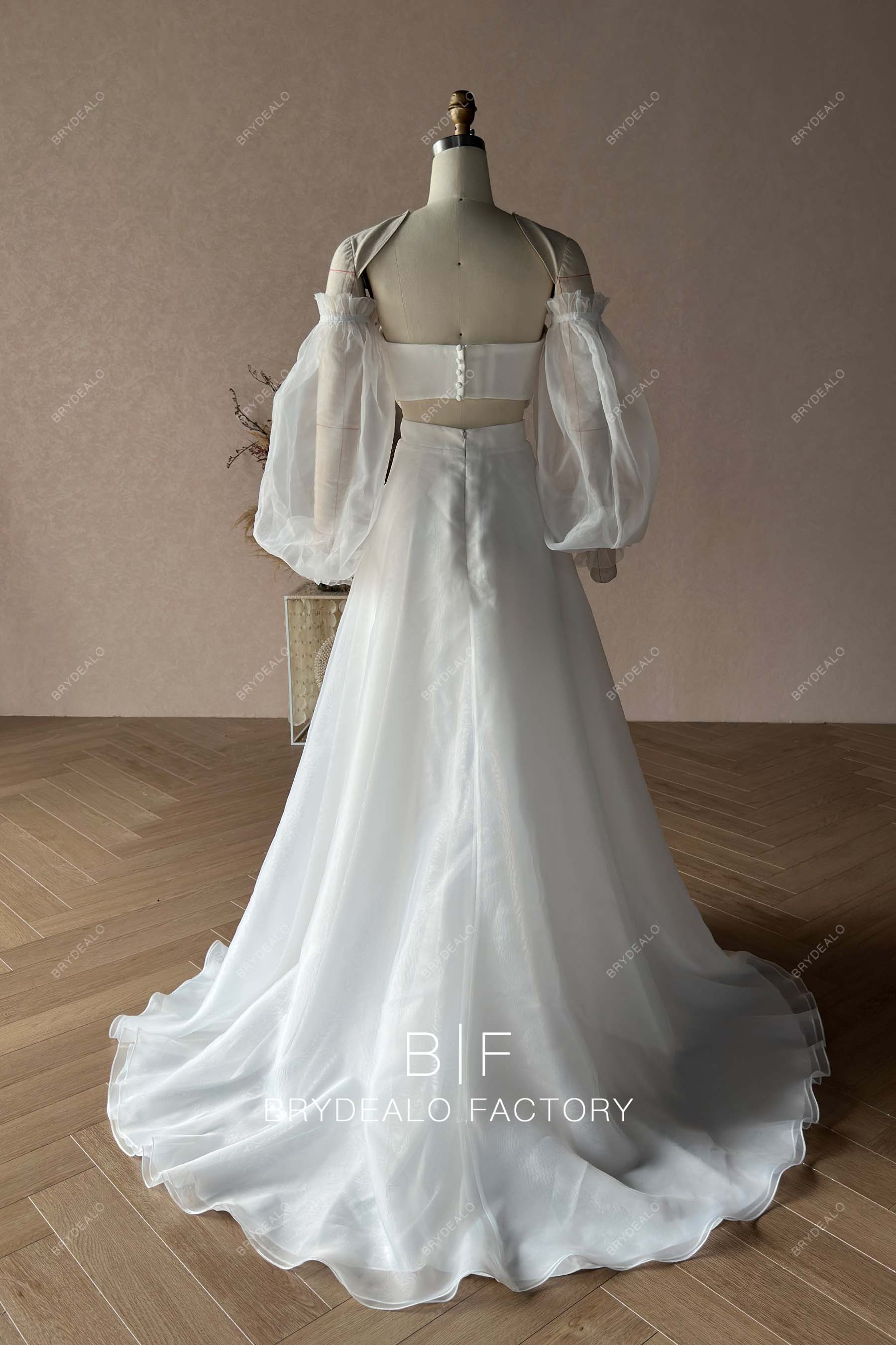 Private Label Organza Two-piece Wedding Dress