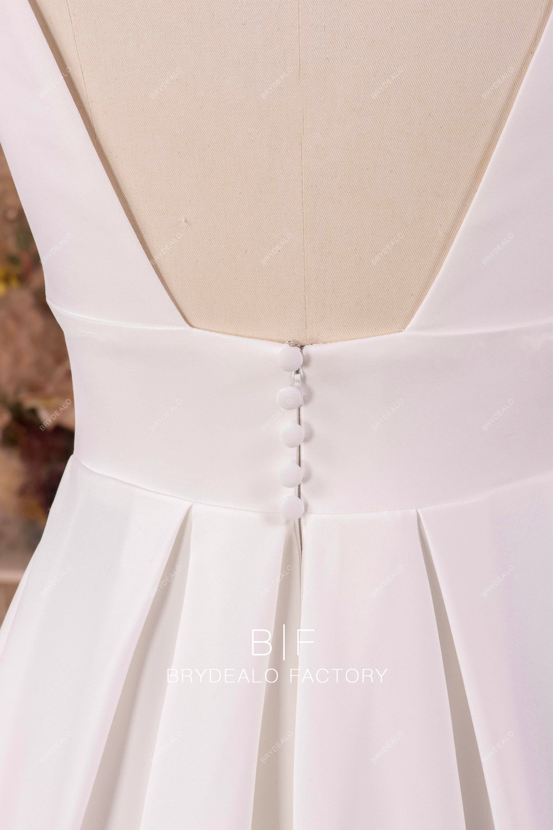 open back wedding dress