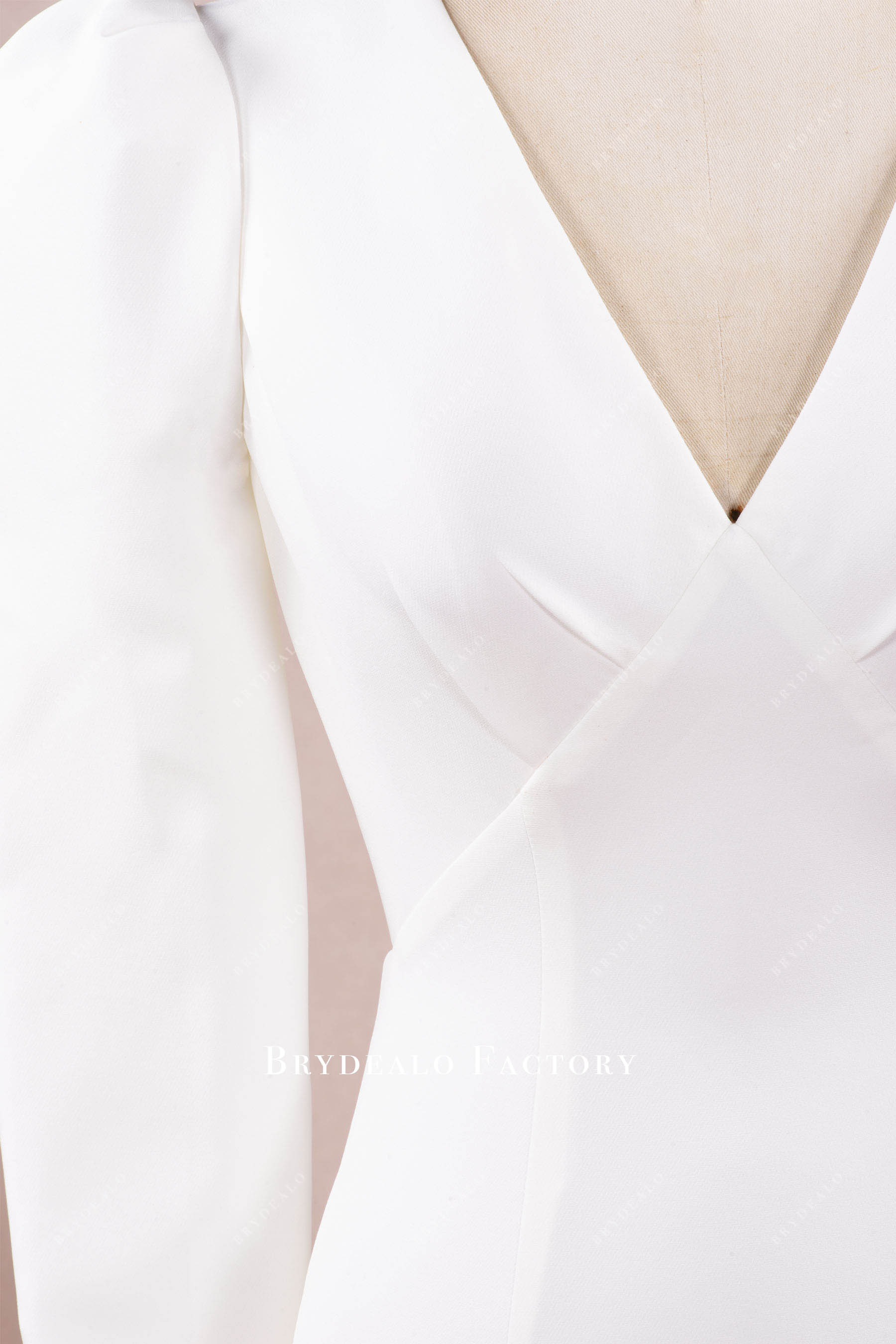 plunging wedding dress